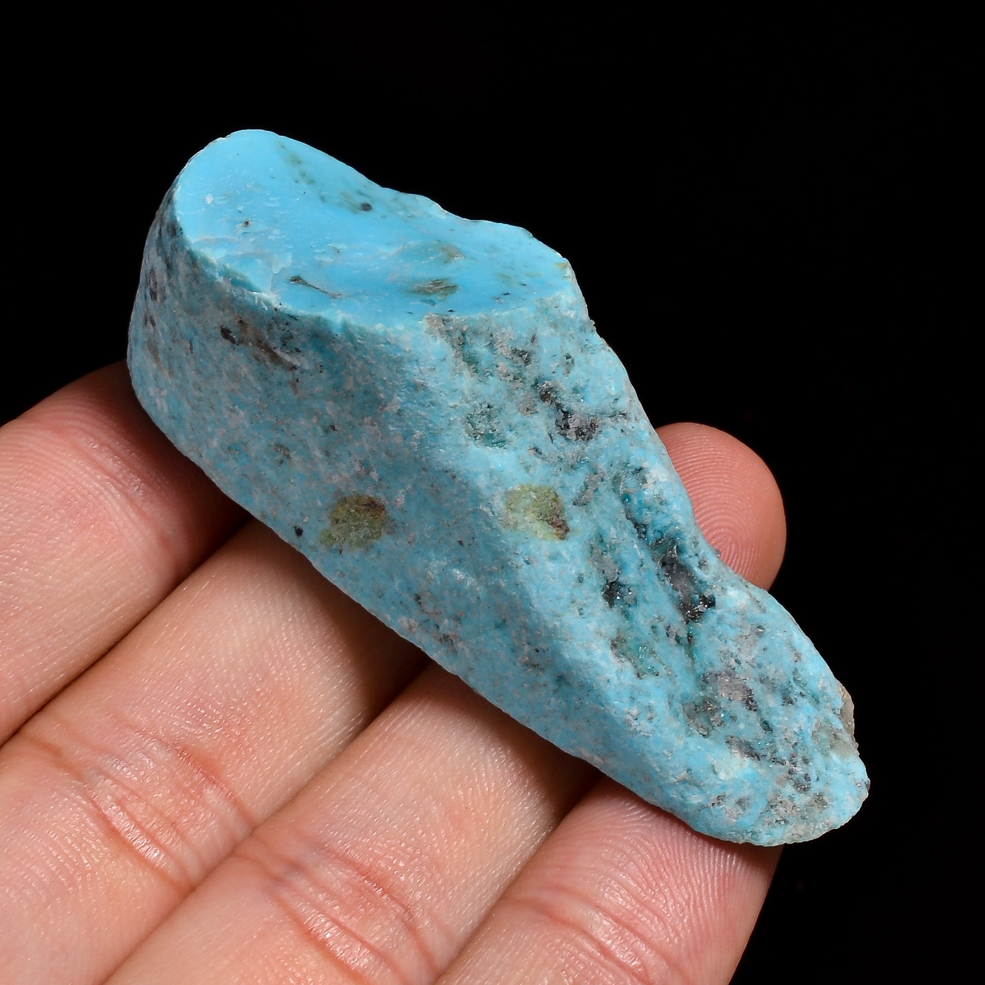 one of a kind natural arizona turquoise fancy shape rough