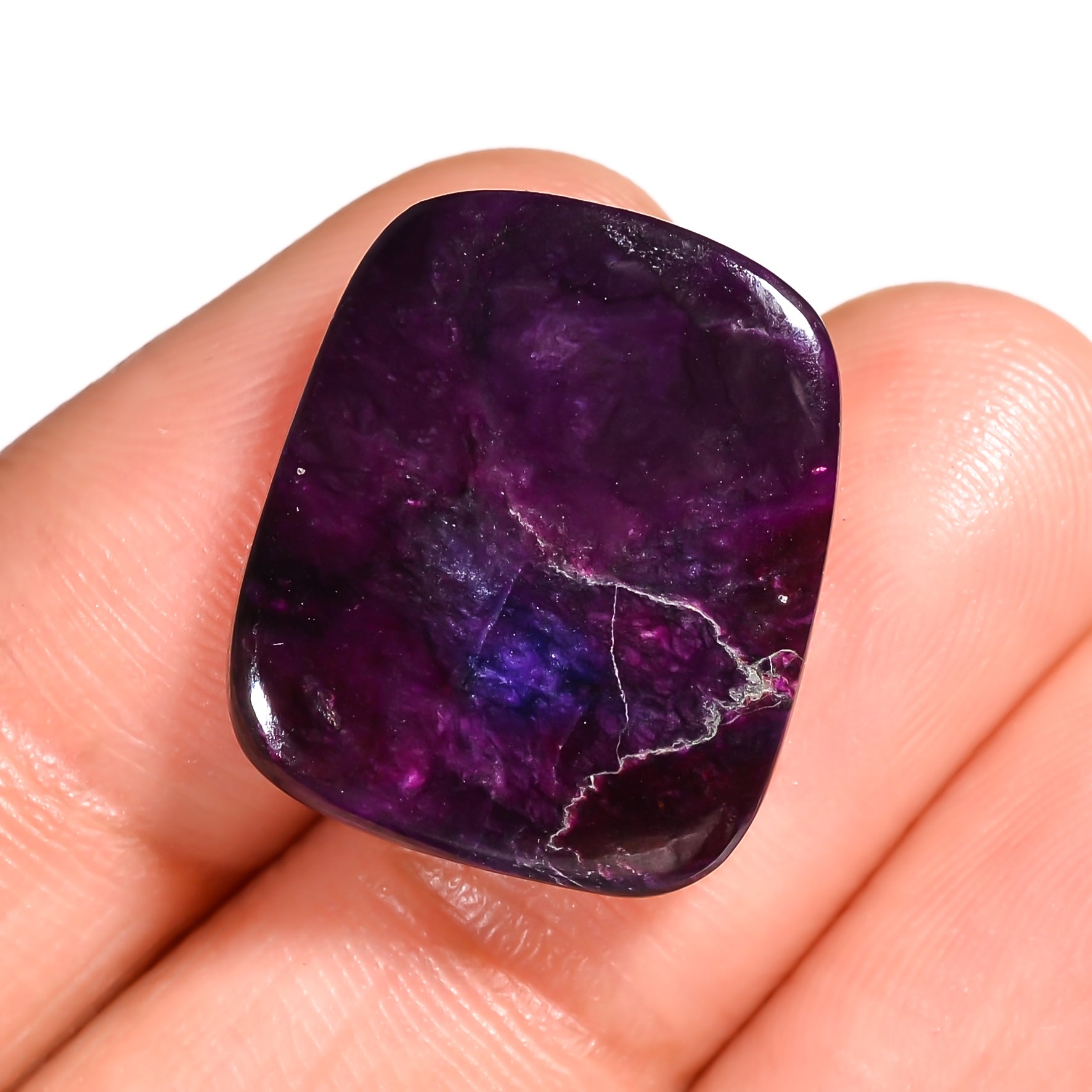 natural sugilite fancy shape cabochon loose gemstone
