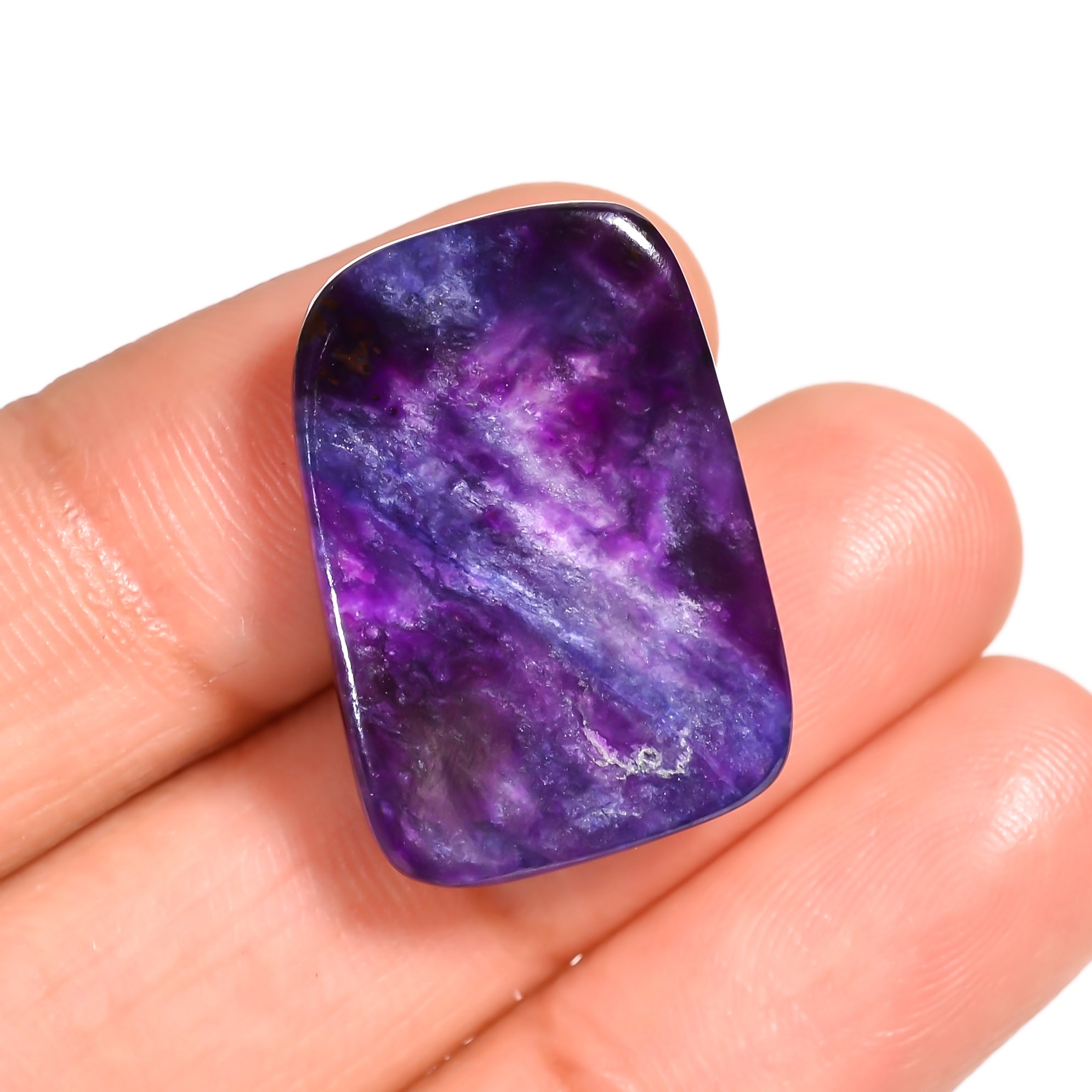 natural sugilite fancy shape cabochon loose gemstone