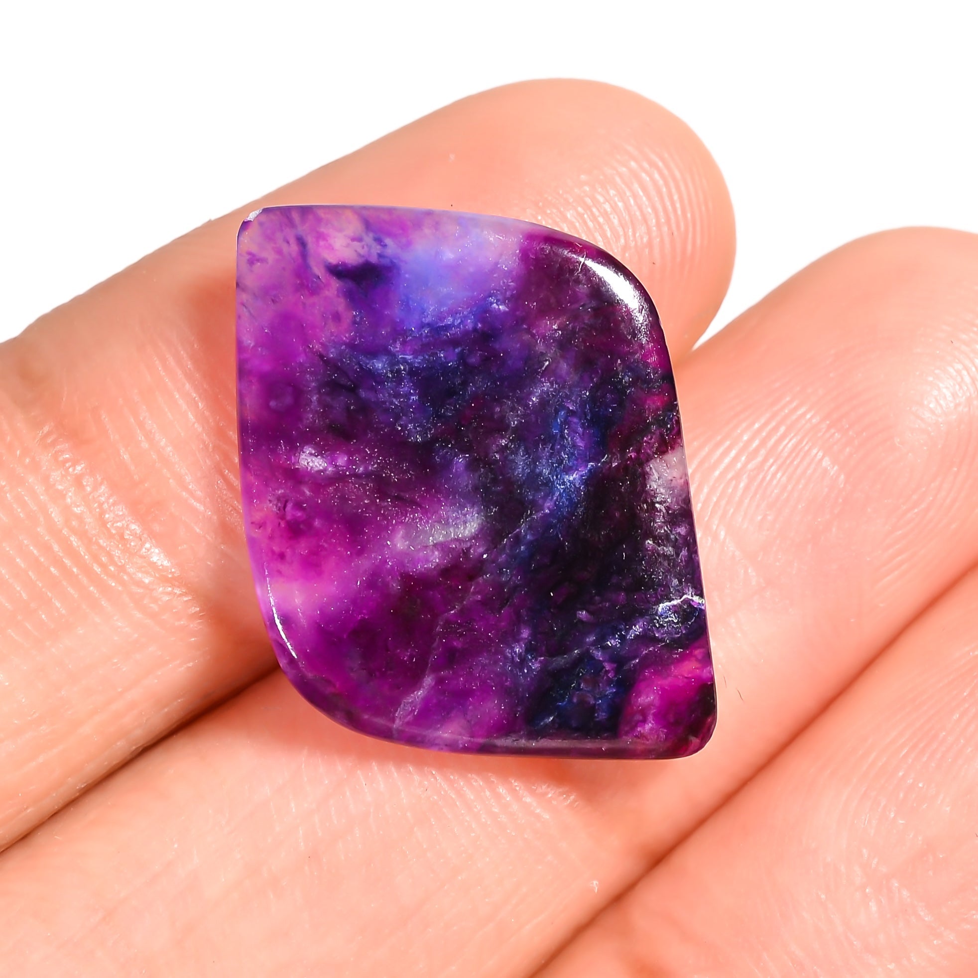 natural sugilite fancy shape cabochon loose gemstone