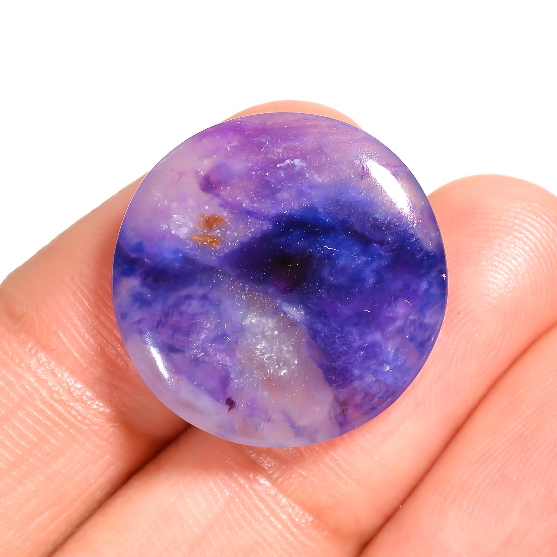 natural sugilite round shape cabochon loose gemstone