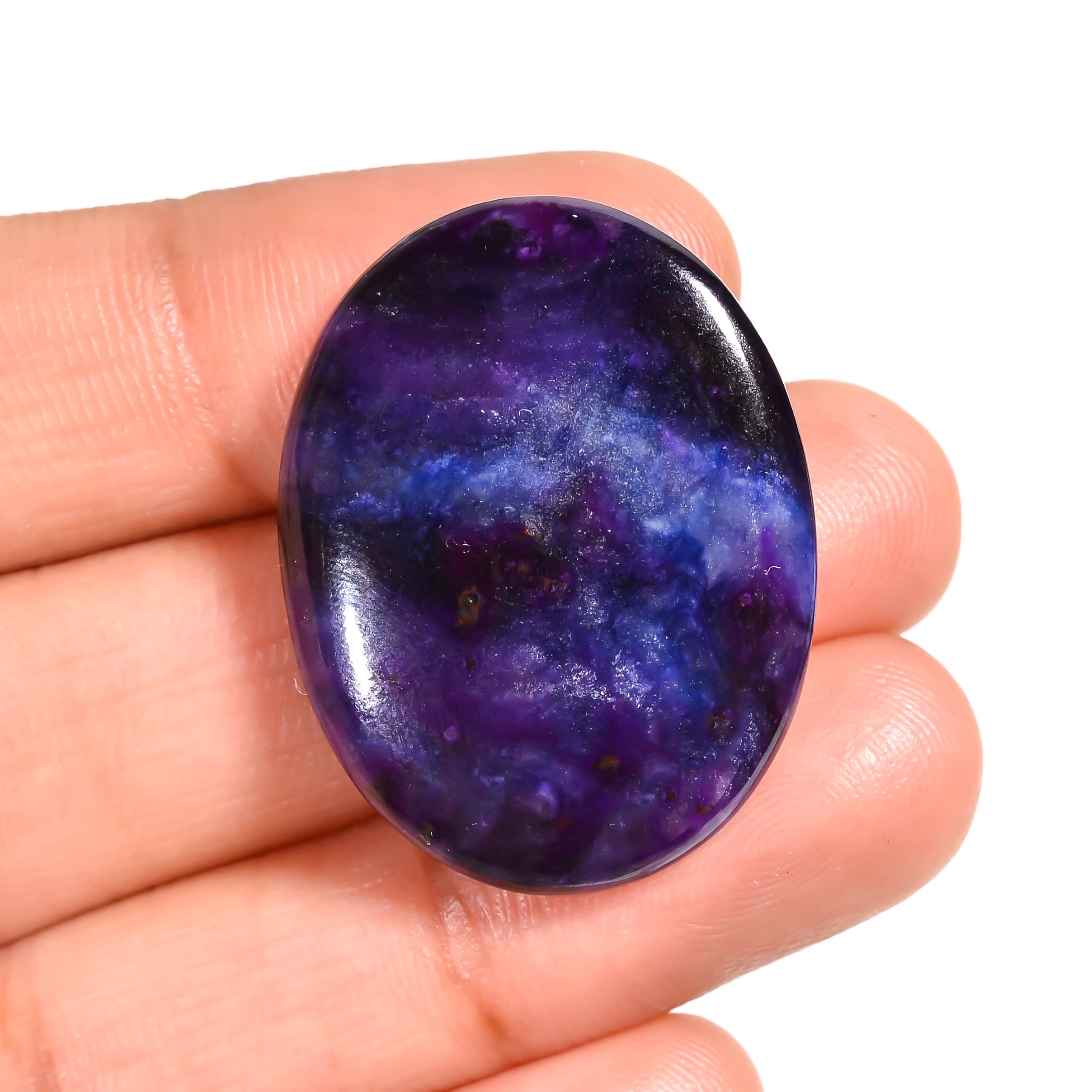 natural sugilite pear shape cabochon loose gemstone