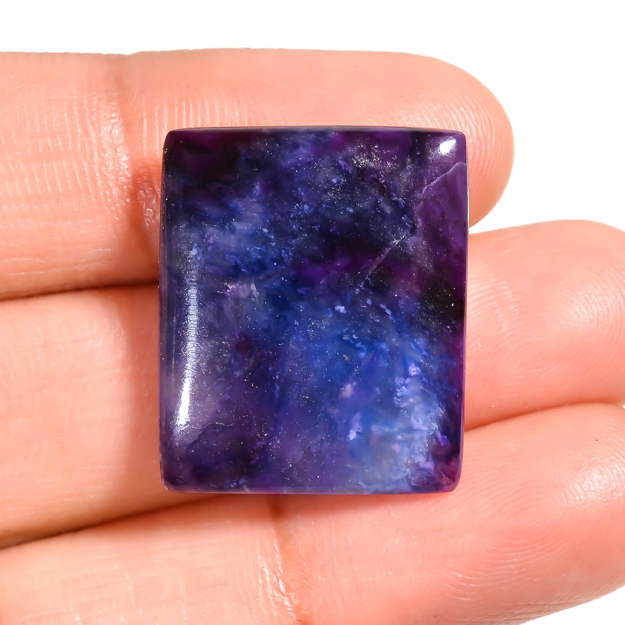 natural sugilite oval shape cabochon loose gemstone