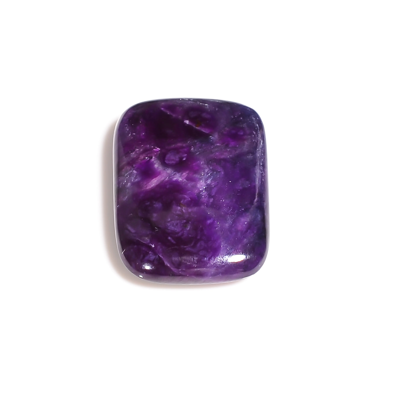 natural sugilite radiant shape cabochon loose gemstone