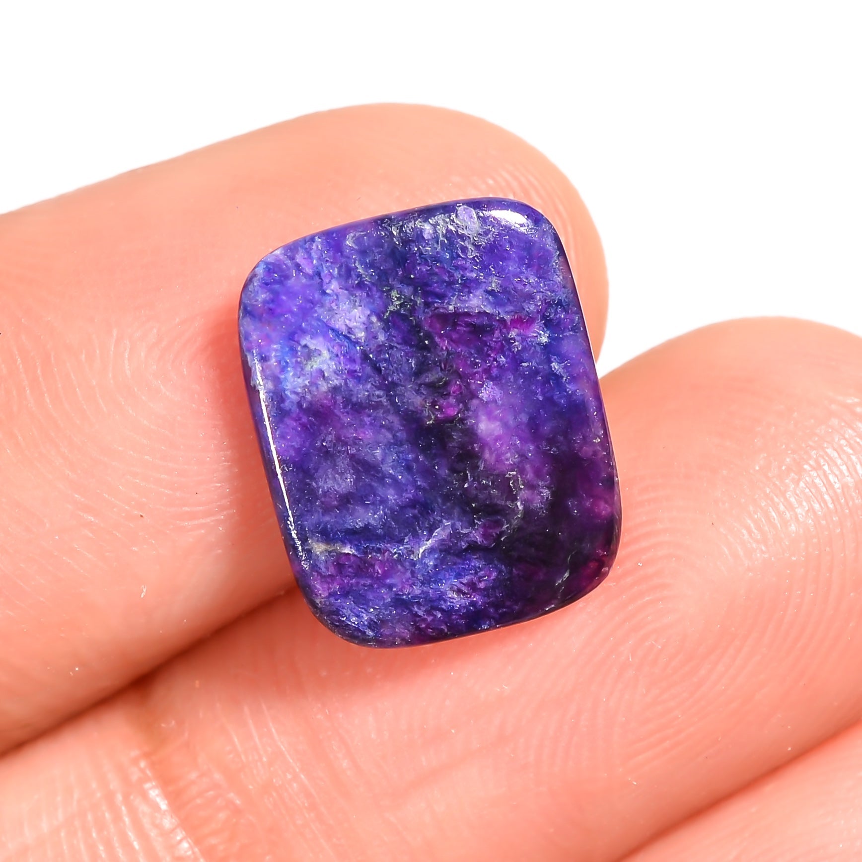 natural sugilite oval shape cabochon loose gemstone