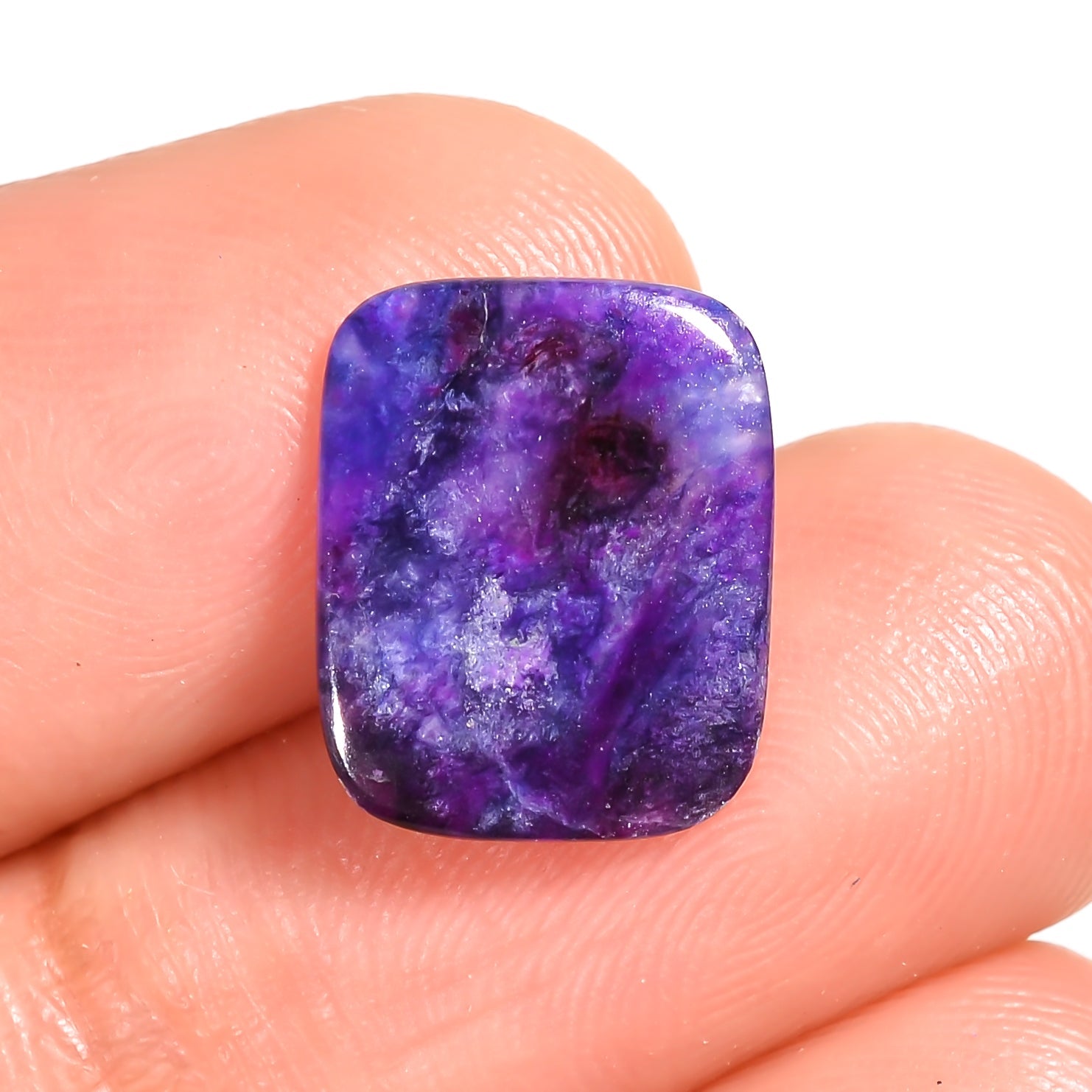 natural sugilite oval shape cabochon loose gemstone