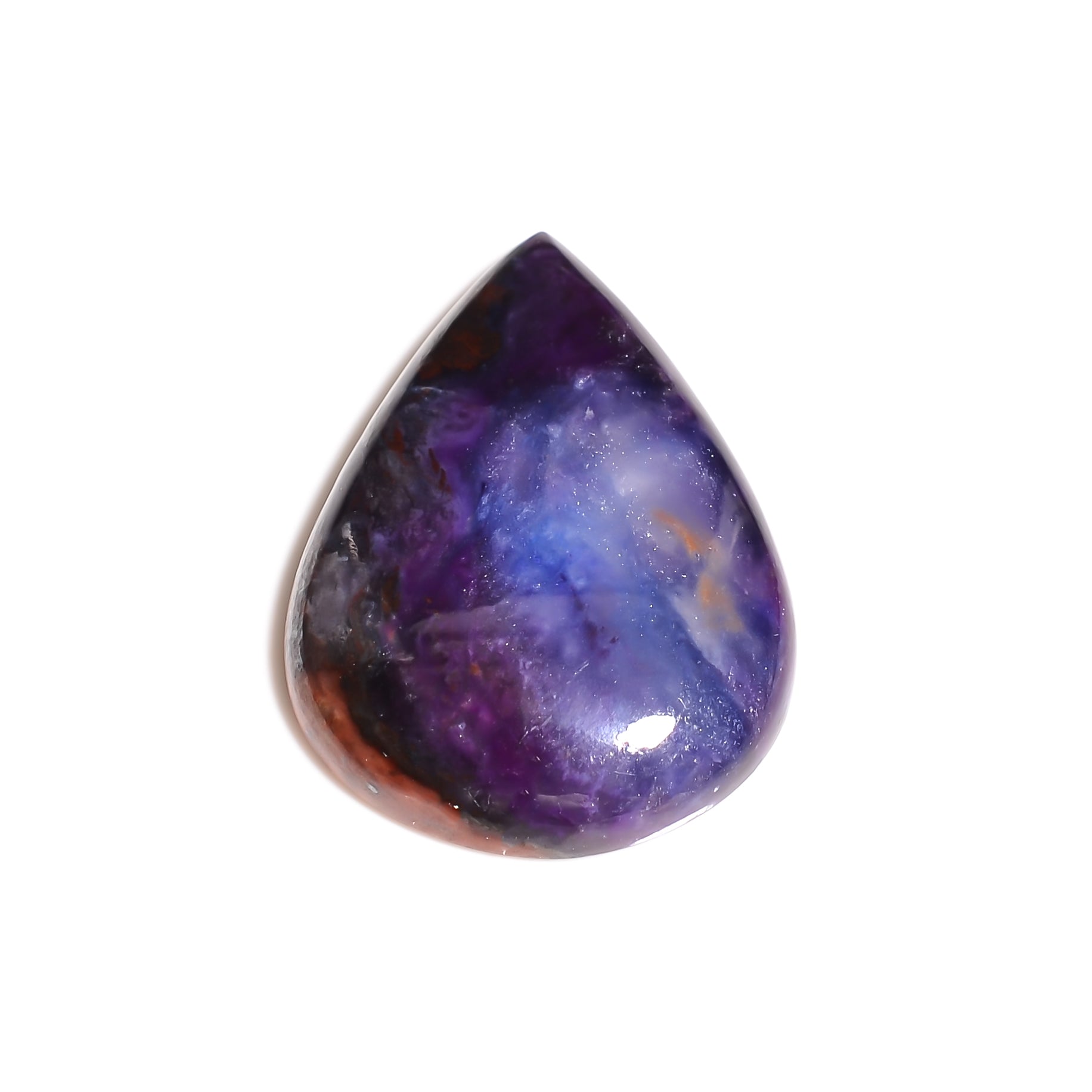 natural sugilite triangle shape cabochon loose gemstone