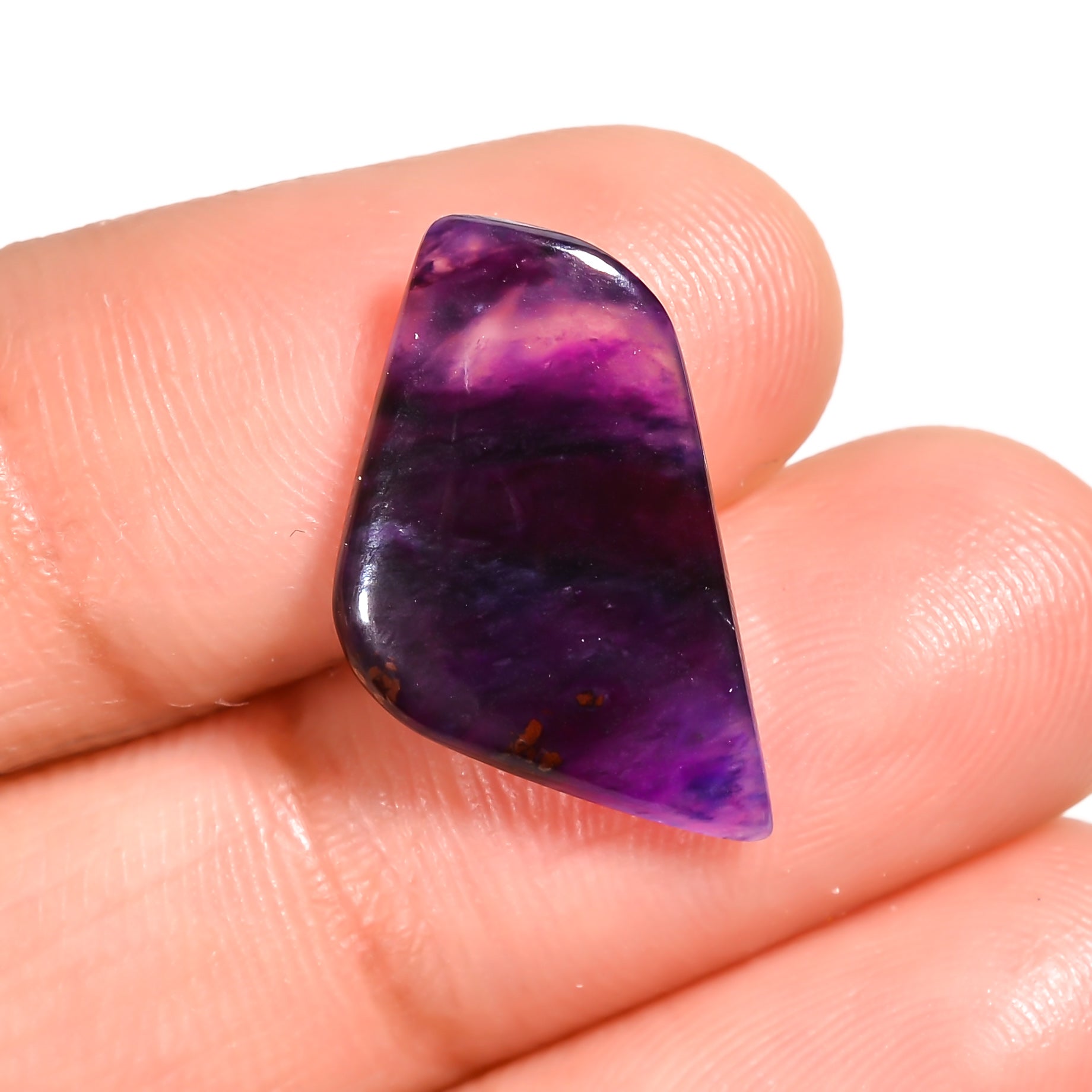 natural sugilite fancy shape cabochon loose gemstone