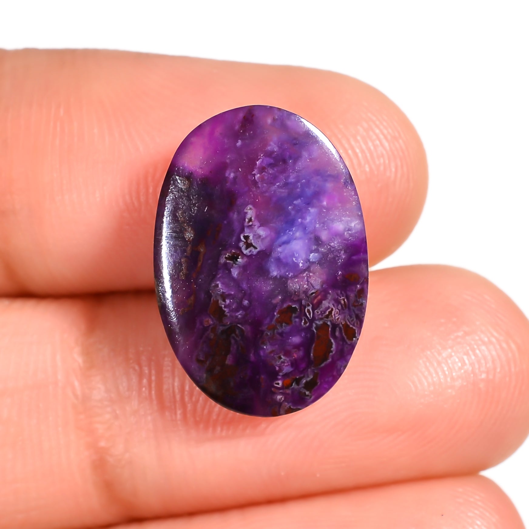 natural sugilite fancy shape cabochon loose gemstone