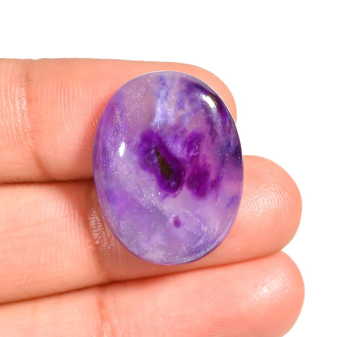 natural sugilite oval shape cabochon loose gemstone