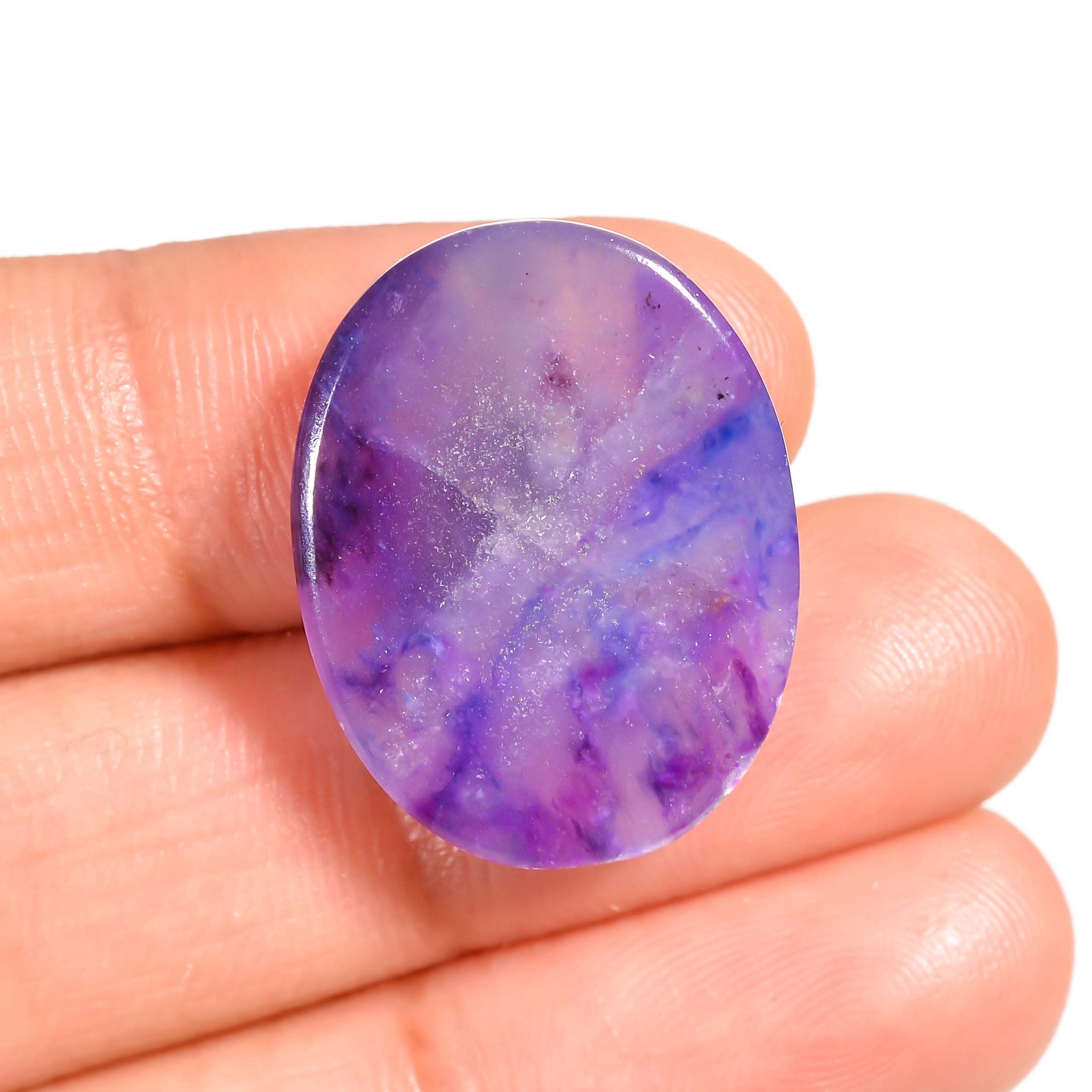 natural sugilite oval shape cabochon loose gemstone