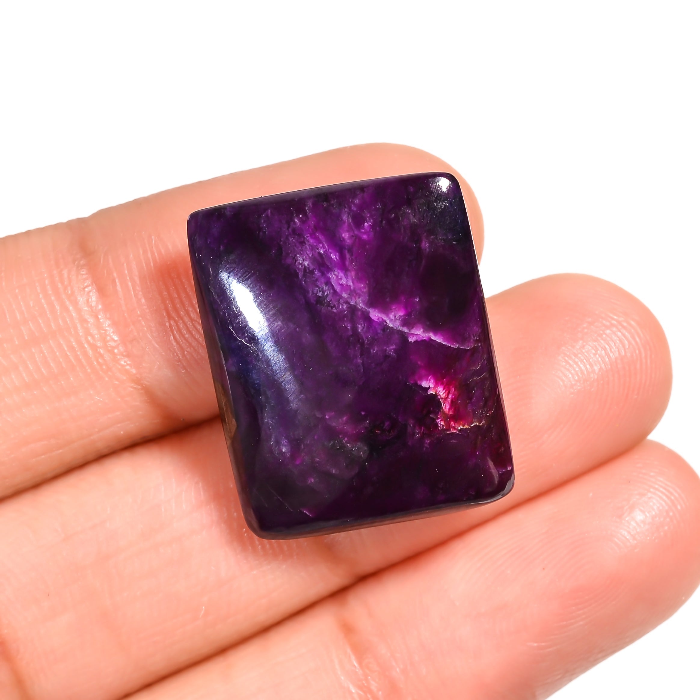 natural sugilite oval shape cabochon loose gemstone