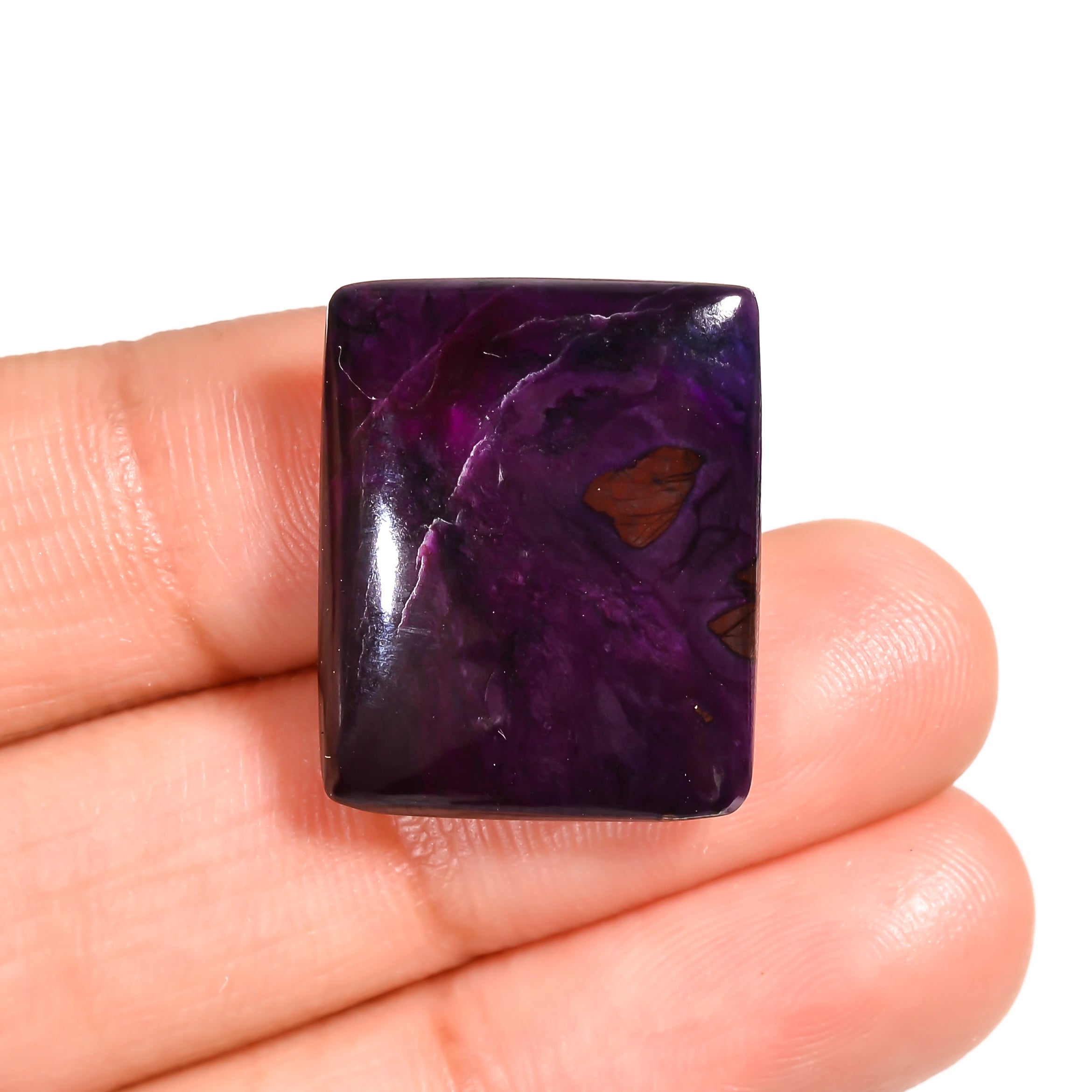natural sugilite oval shape cabochon loose gemstone