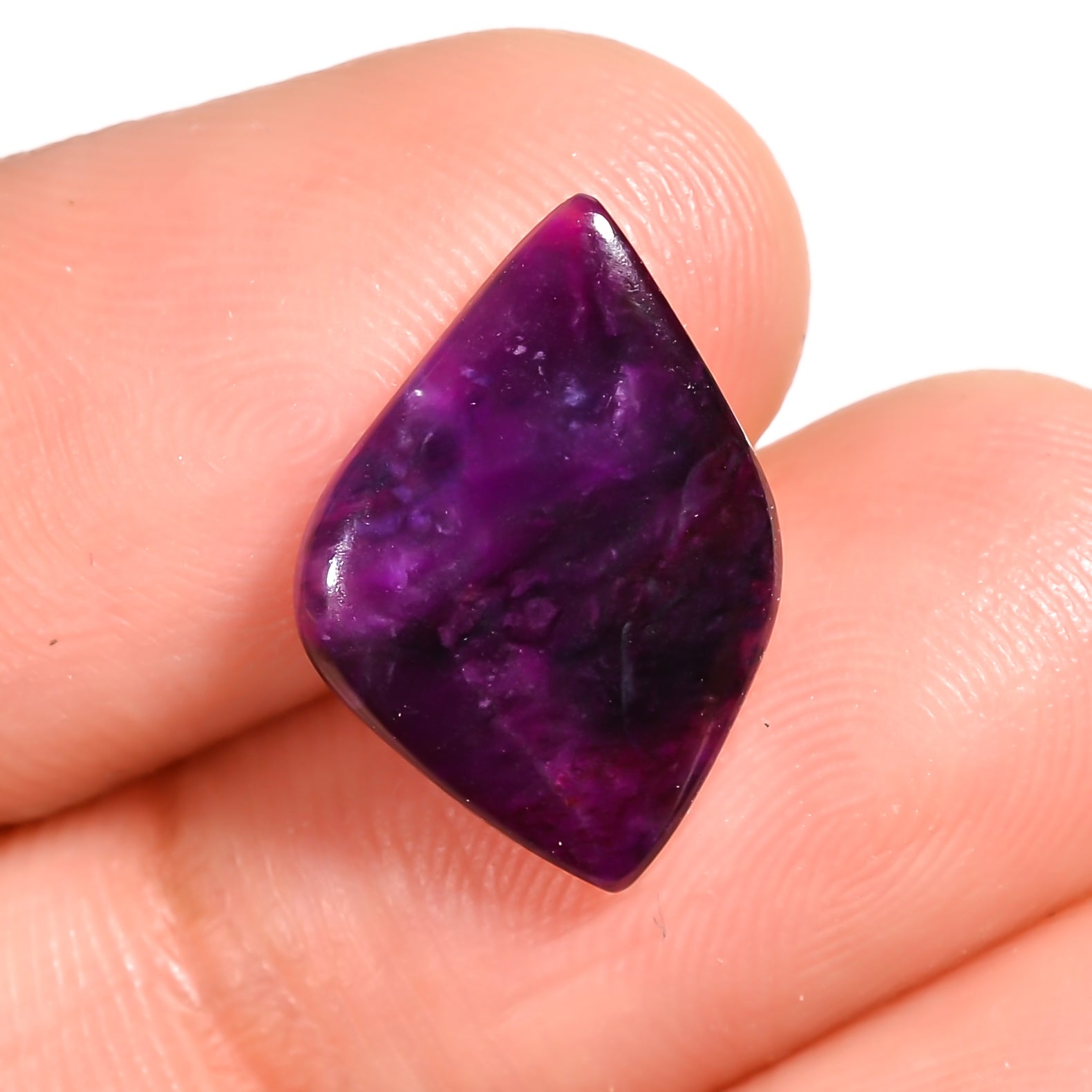 natural sugilite oval shape cabochon loose gemstone