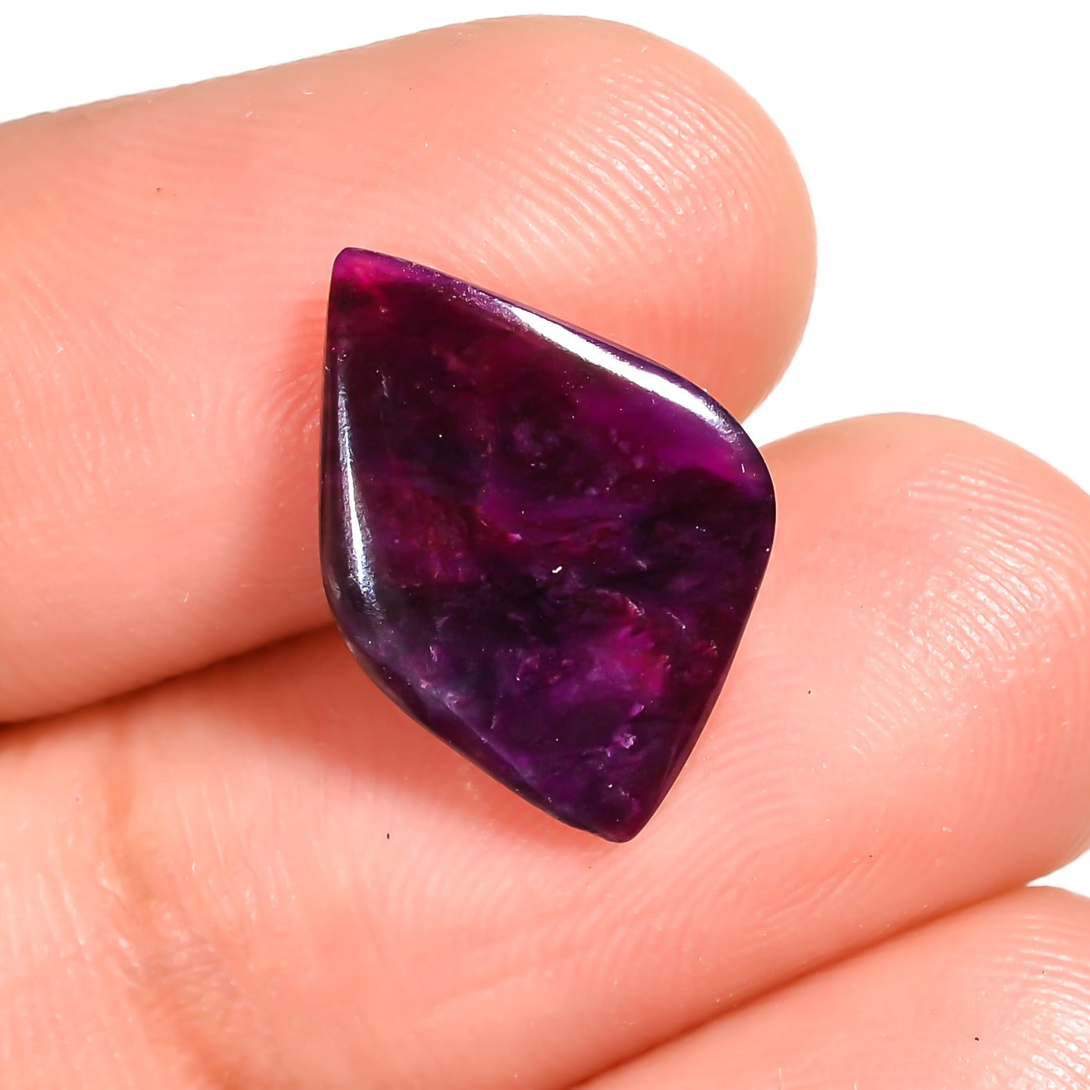 natural sugilite oval shape cabochon loose gemstone