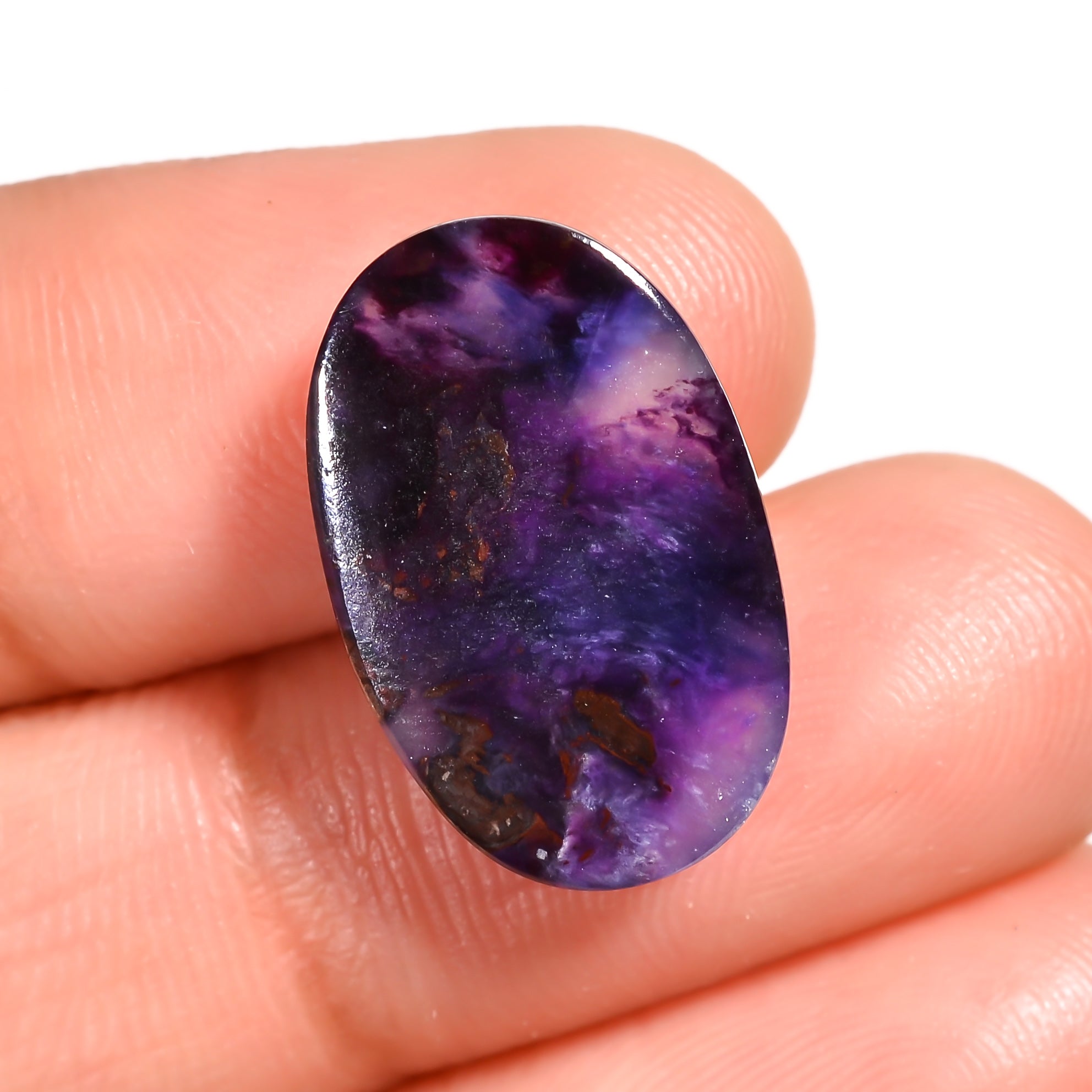 natural sugilite fancy shape cabochon loose gemstone