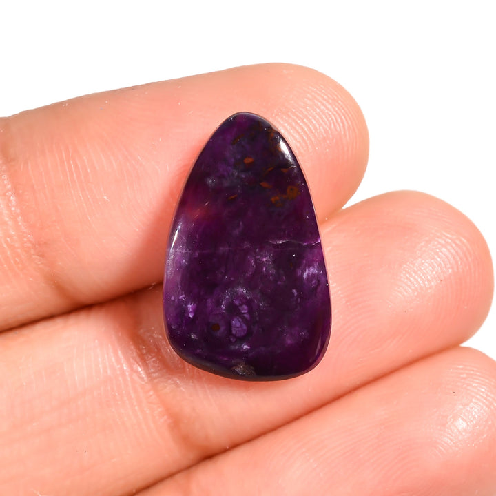 natural sugilite pear shape cabochon loose gemstone