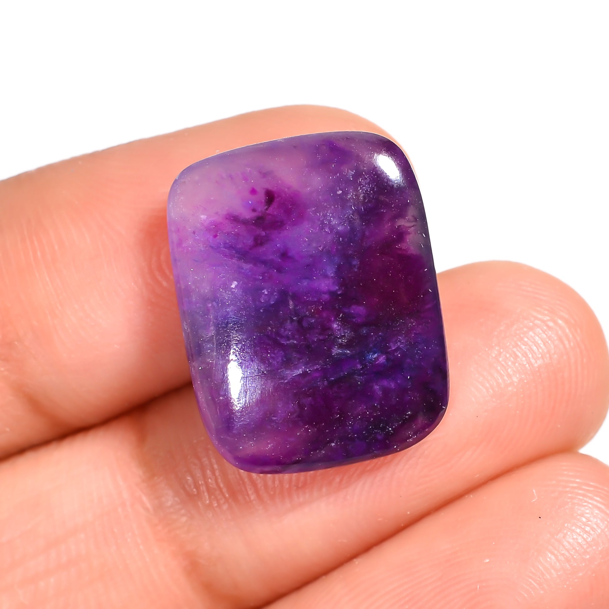 natural sugilite fancy shape cabochon loose gemstone