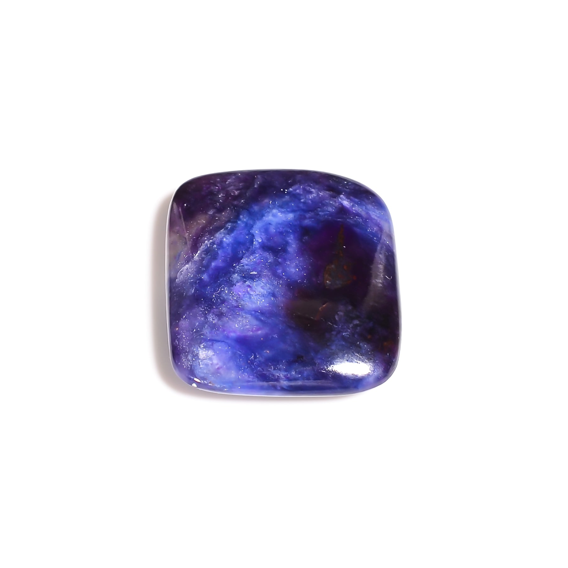 natural sugilite radiant shape cabochon loose gemstone