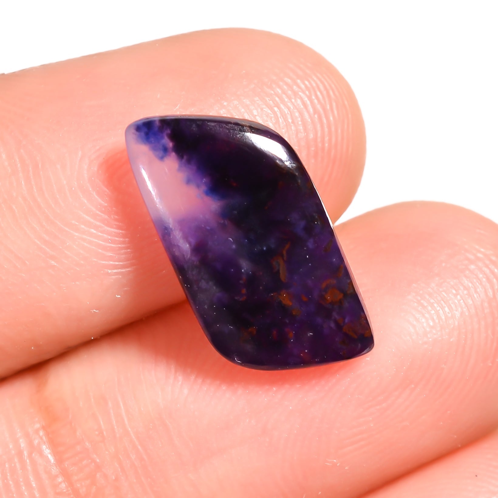 natural sugilite fancy shape cabochon loose gemstone