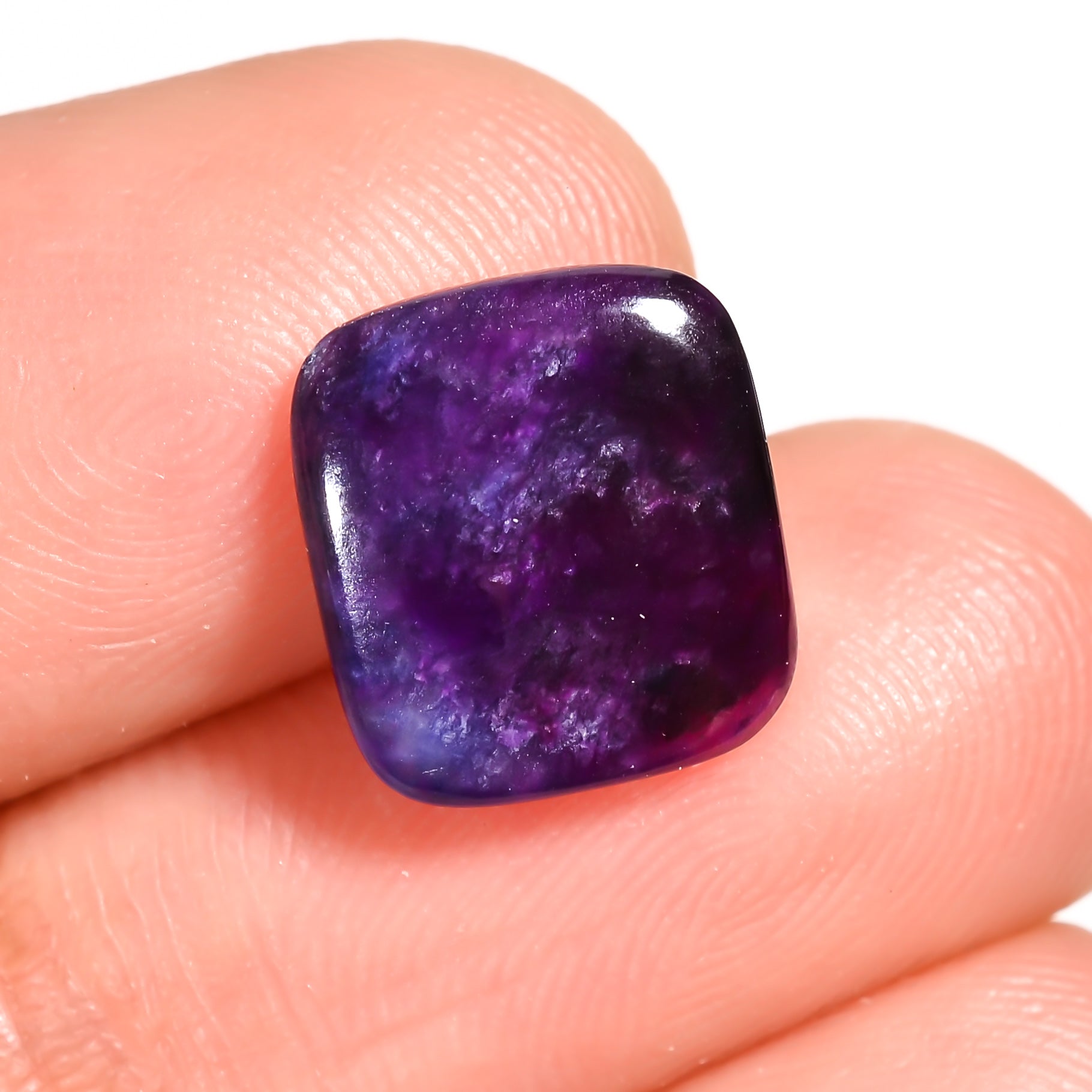 Suggalite Natural Sugilite Radiant Shape Cabochon Loose Gemstone 3 Ct. – Gemspeak