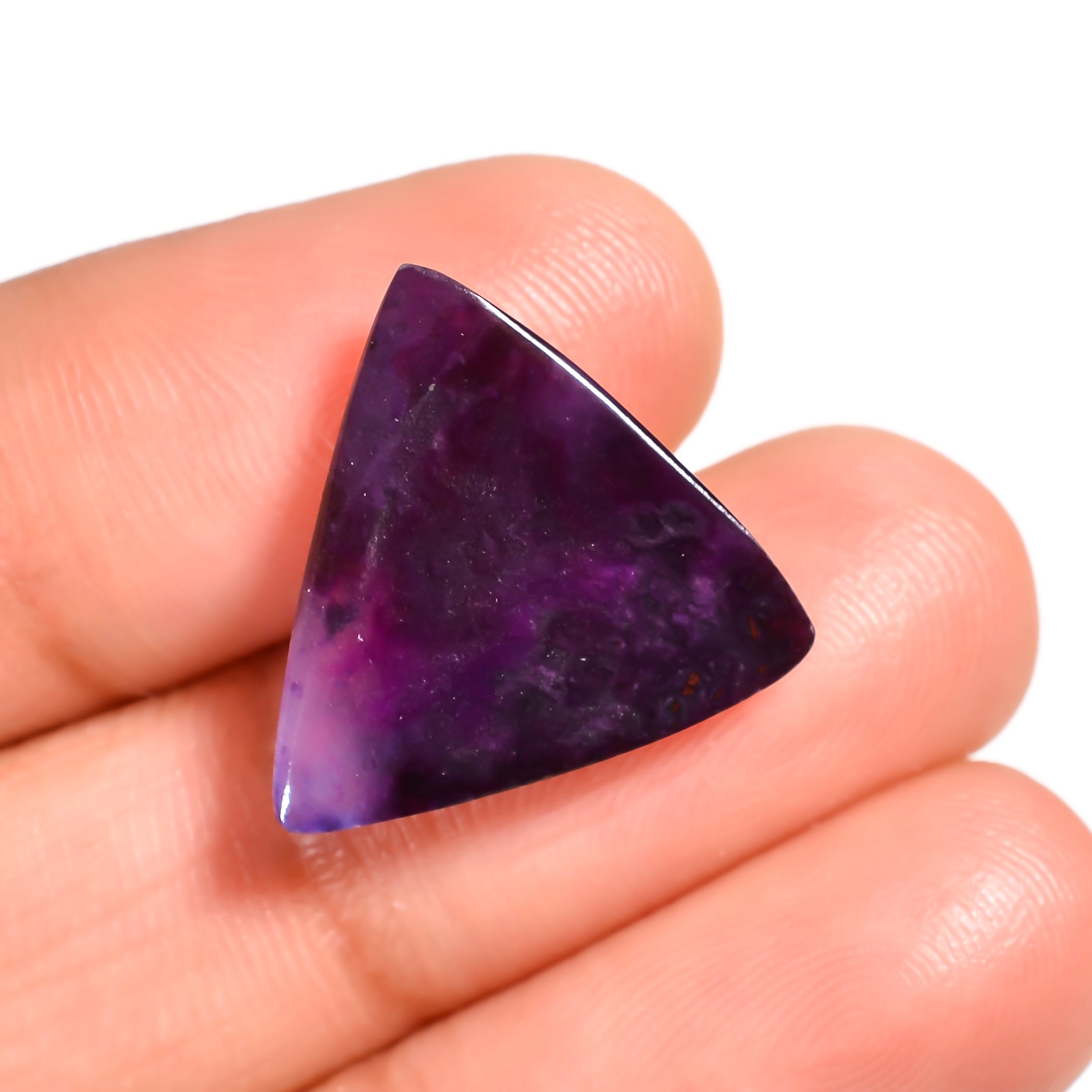 natural sugilite radiant shape cabochon loose gemstone