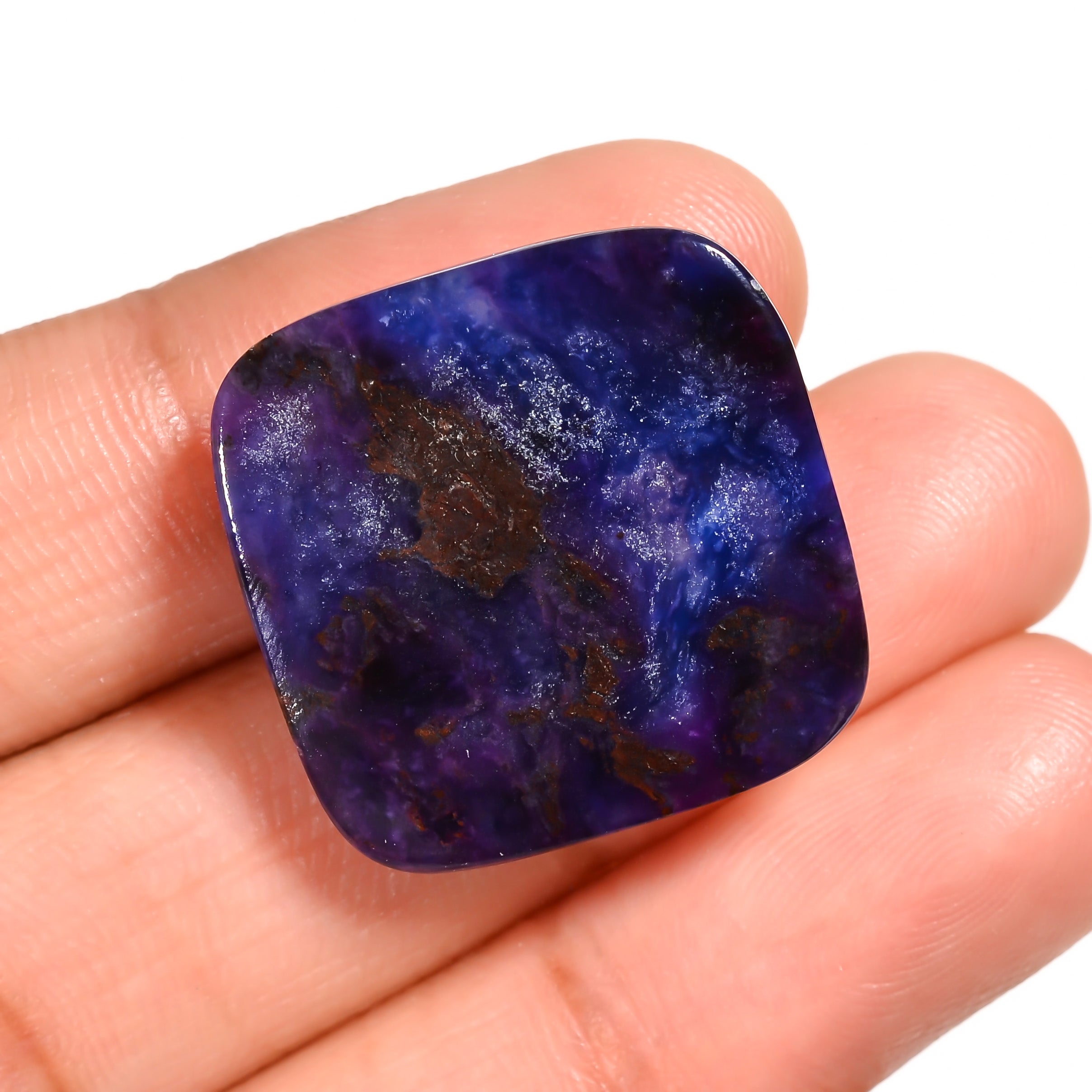 sugilite cushion shape cabochon loose gemstone