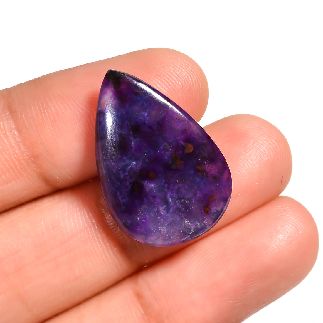 sugilite pear shape cabochon loose gemstone