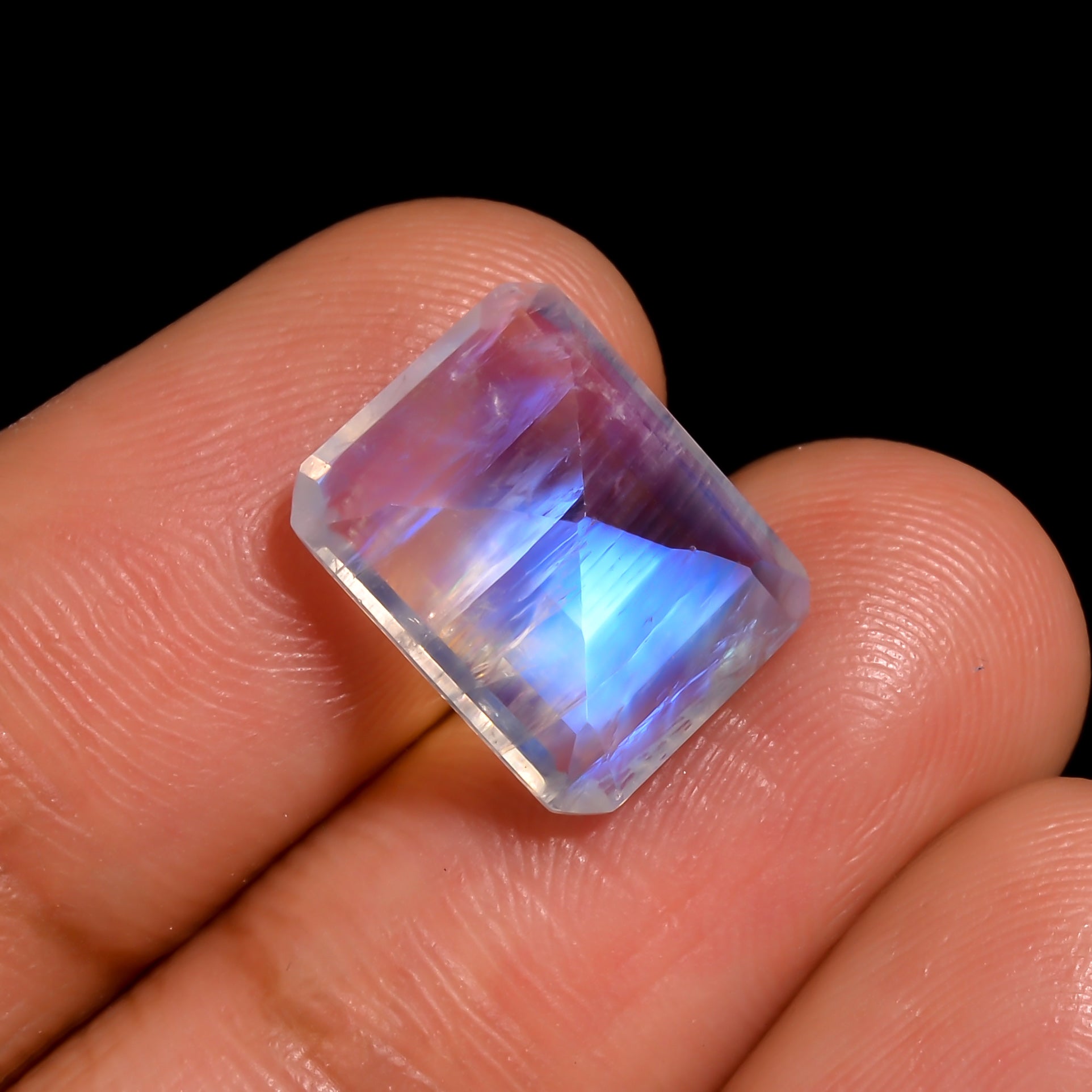 starlit square moonstone radiant shape cut stone loose gemstone