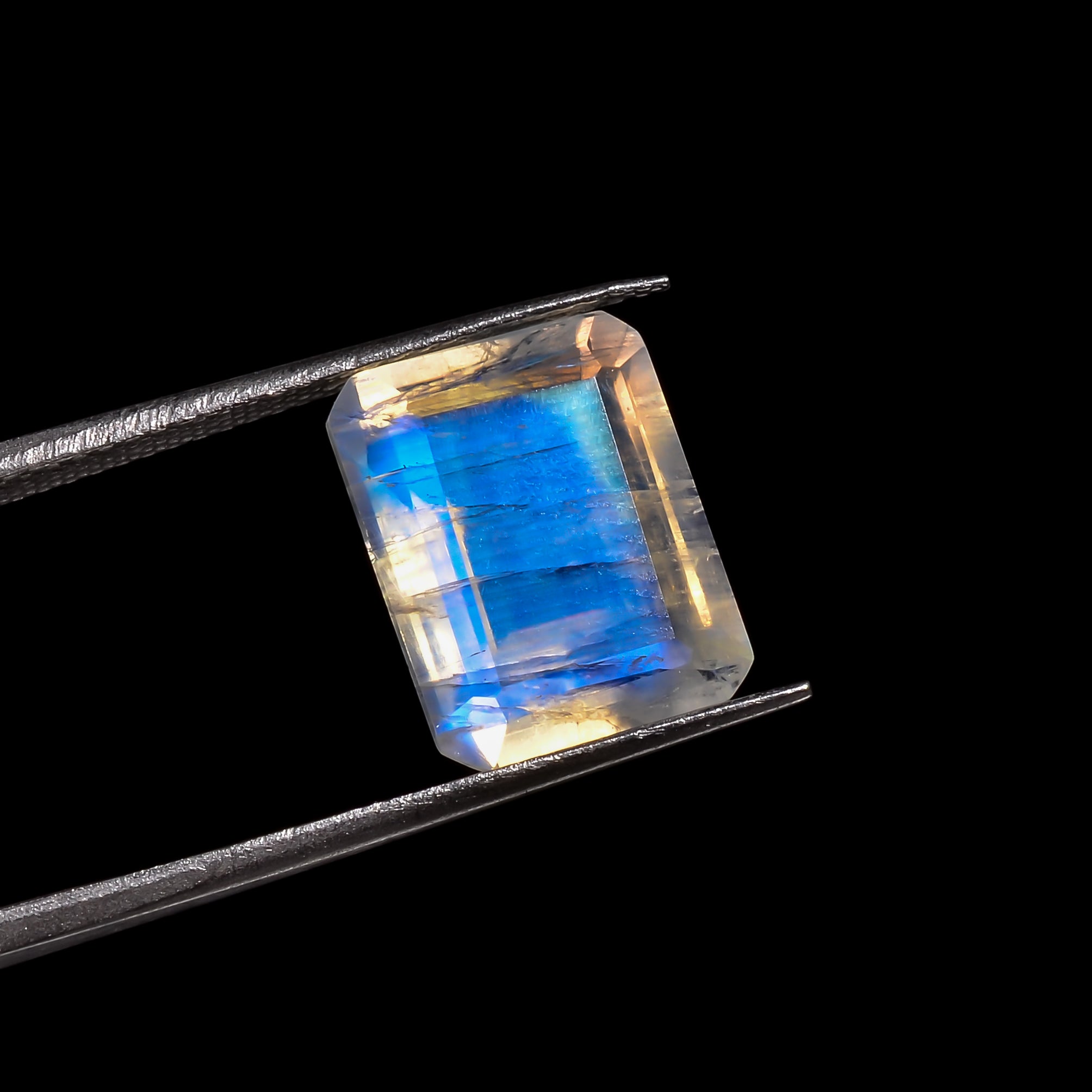 starlit square moonstone radiant shape cut stone loose gemstone