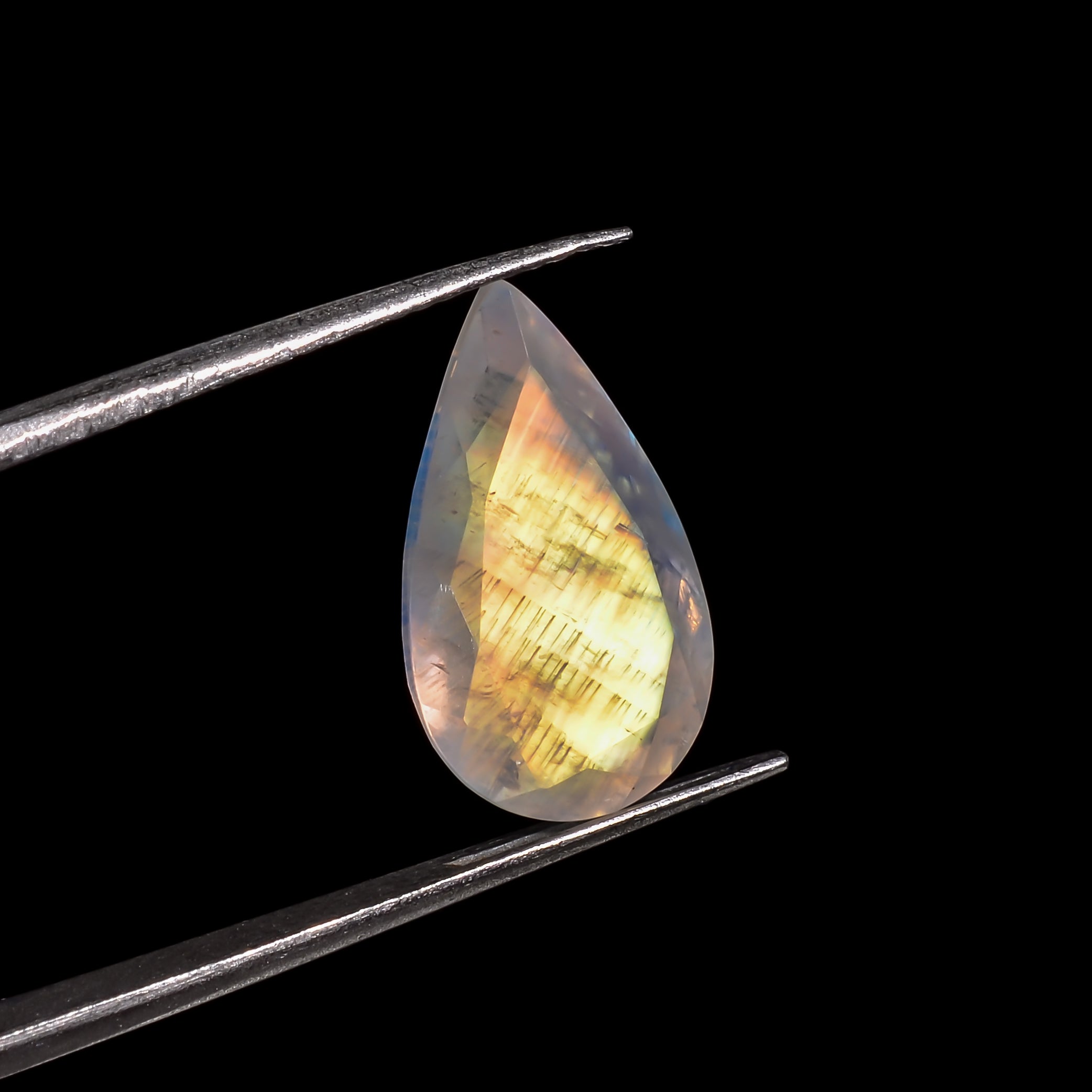 tear of the sun moonstone pear shape cut stone loose gemstone