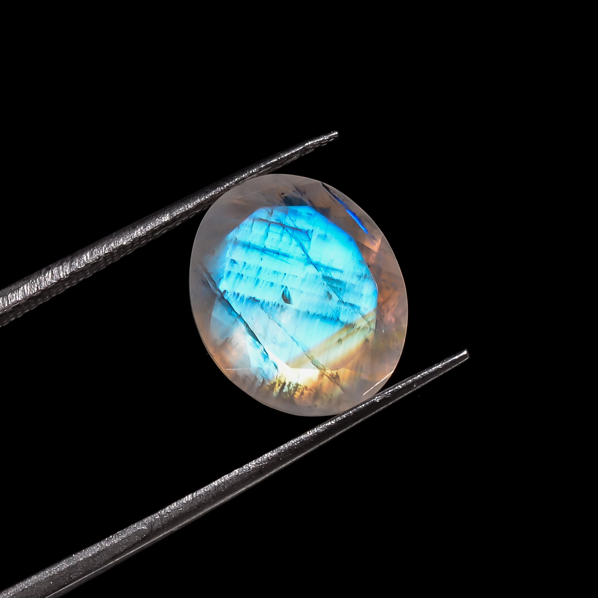 solar dream moonstone oval shape cut stone loose gemstone