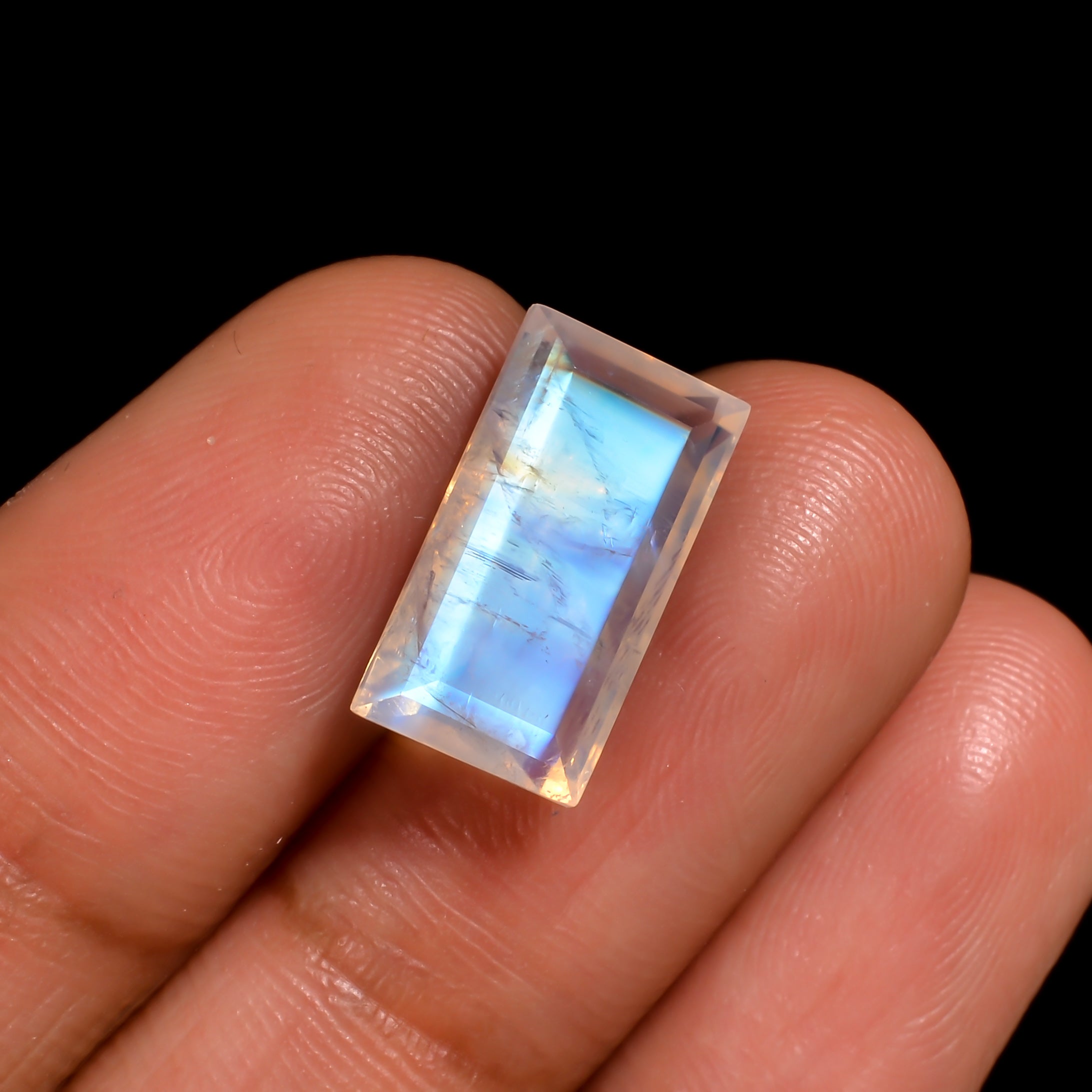 skyborne moonstone rectangle shape cut stone loose gemstone