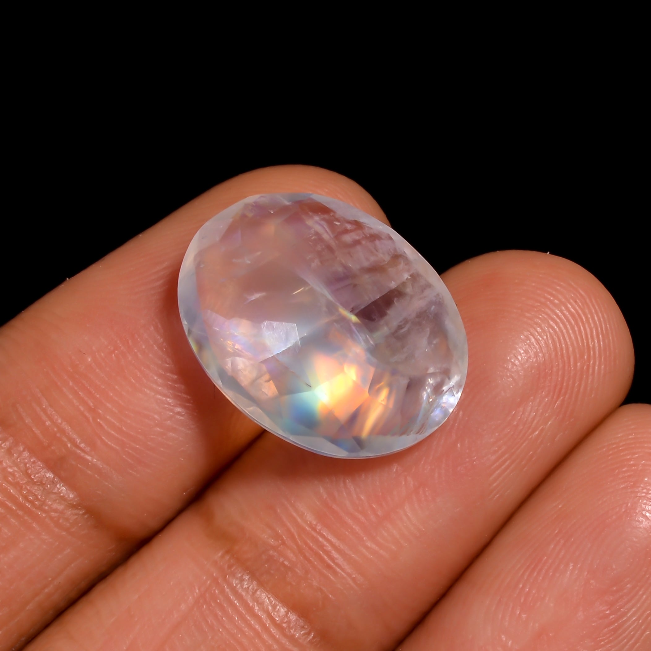 enchanted nightfall moonstone oval shape cut stone loose gemstone