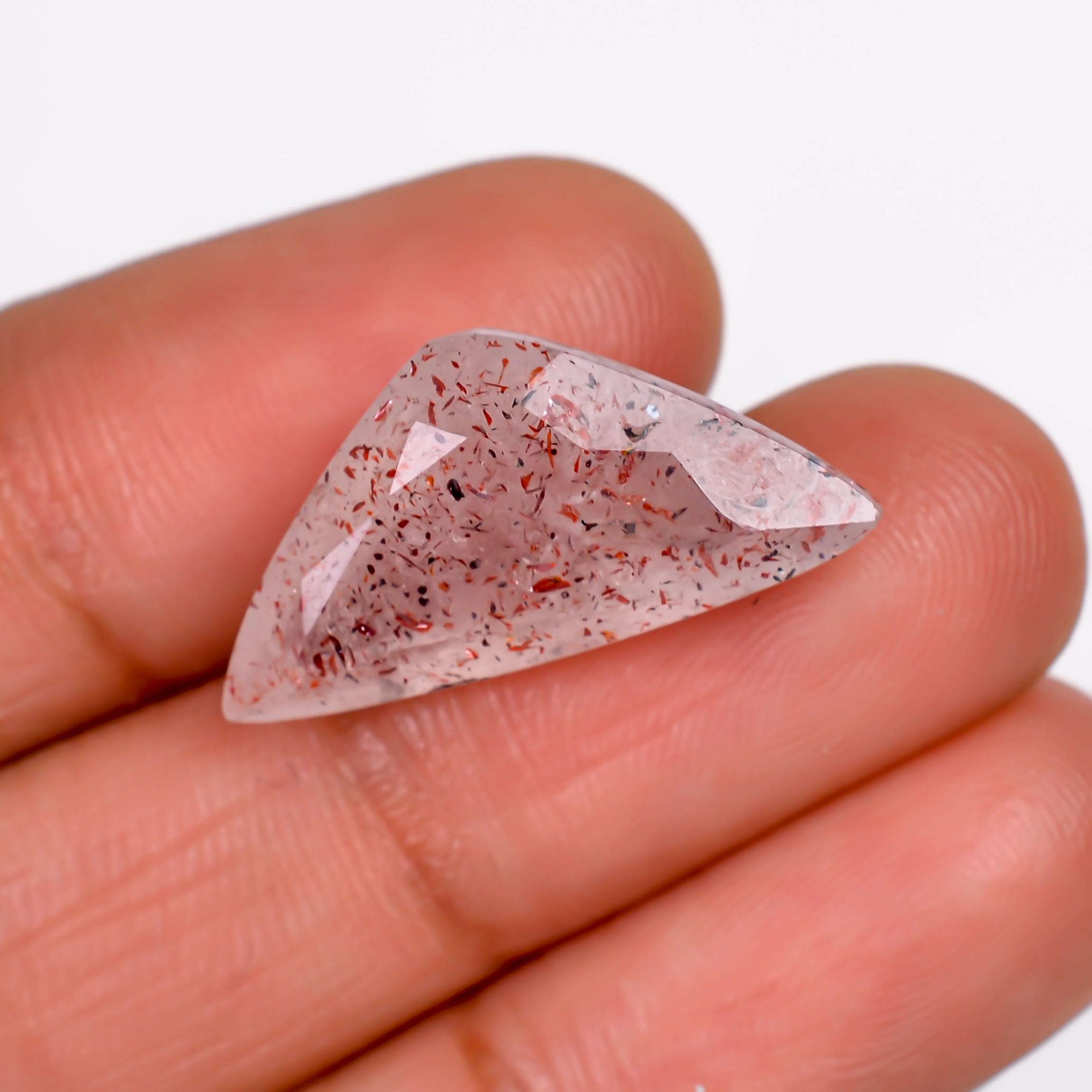 elestial quartz fancy shape cut stone loose gemstone