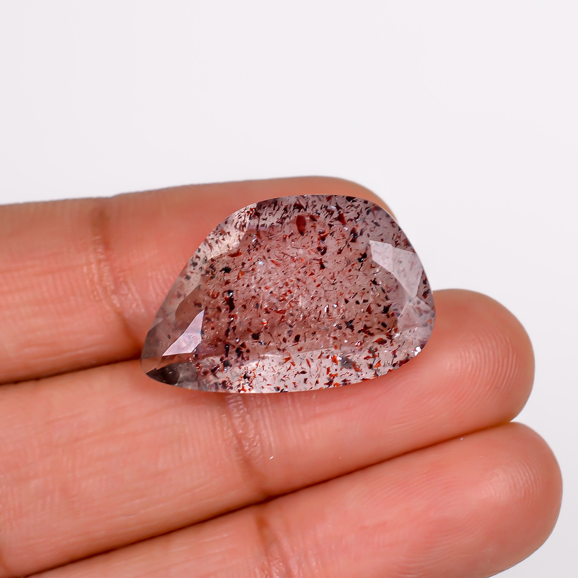 elestial quartz fancy shape cut stone loose gemstone