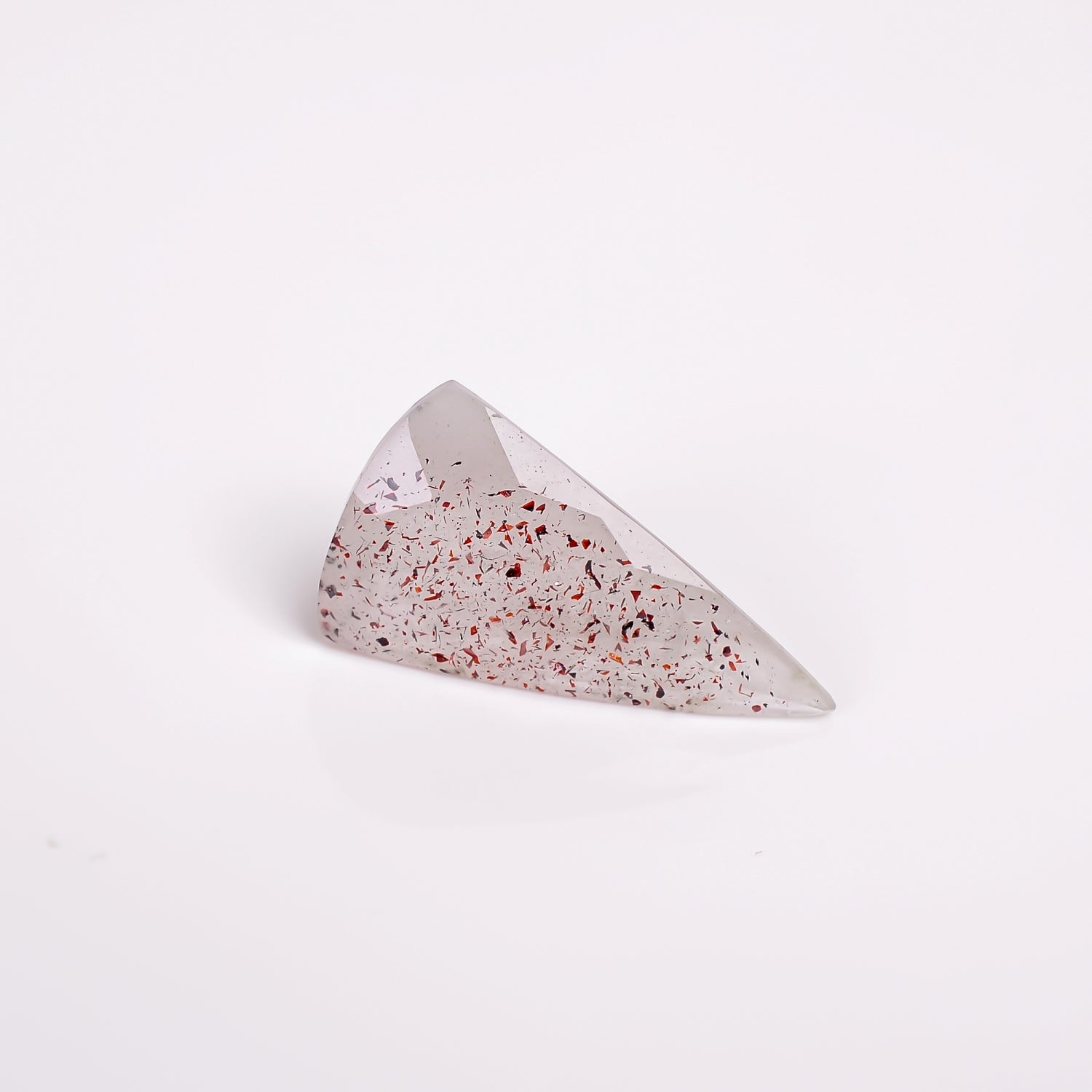 elestial quartz triangle shape faceted loose gemstone