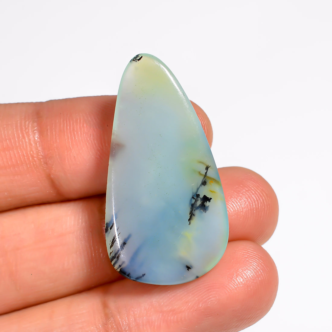 Peruvian Opal Fancy Shape Cabochon Loose Gemstone For Making Jewelry 16.5 Ct. 32X17X5 mm Y-9015