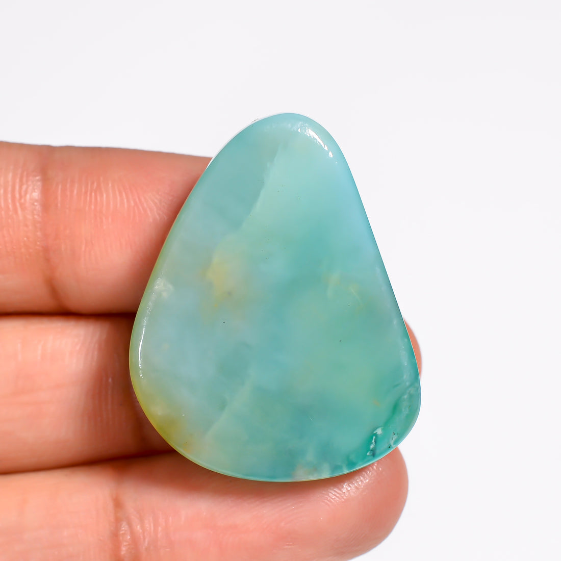 Peruvian Opal Fancy Shape Cabochon Loose Gemstone For Making Jewelry 32.5 Ct. 30X22X7 mm Y-9016