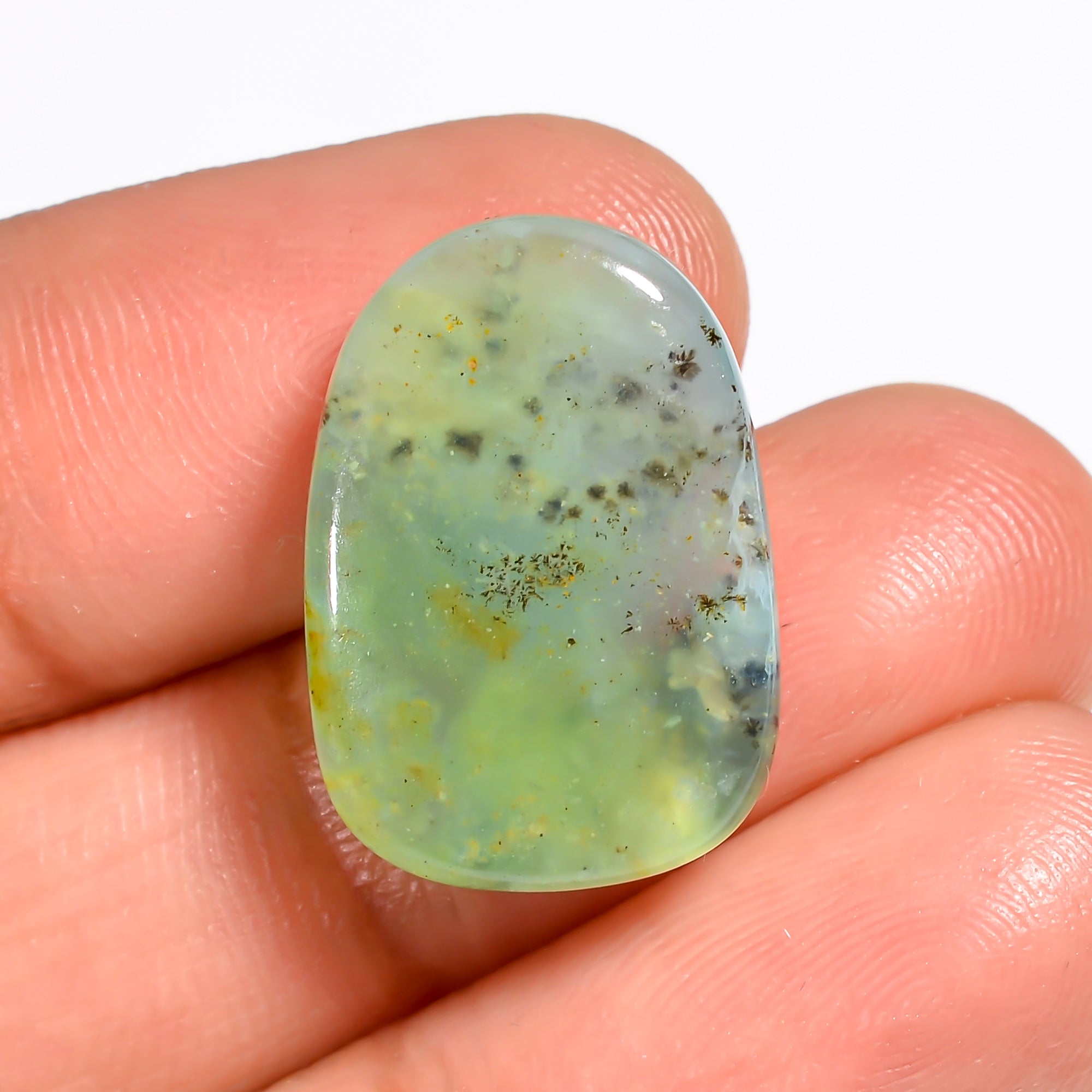 Peruvian Opal Fancy Shape Cabochon Loose Gemstone For Making Jewelry 11 Ct. 19X13X5 mm Y-9020