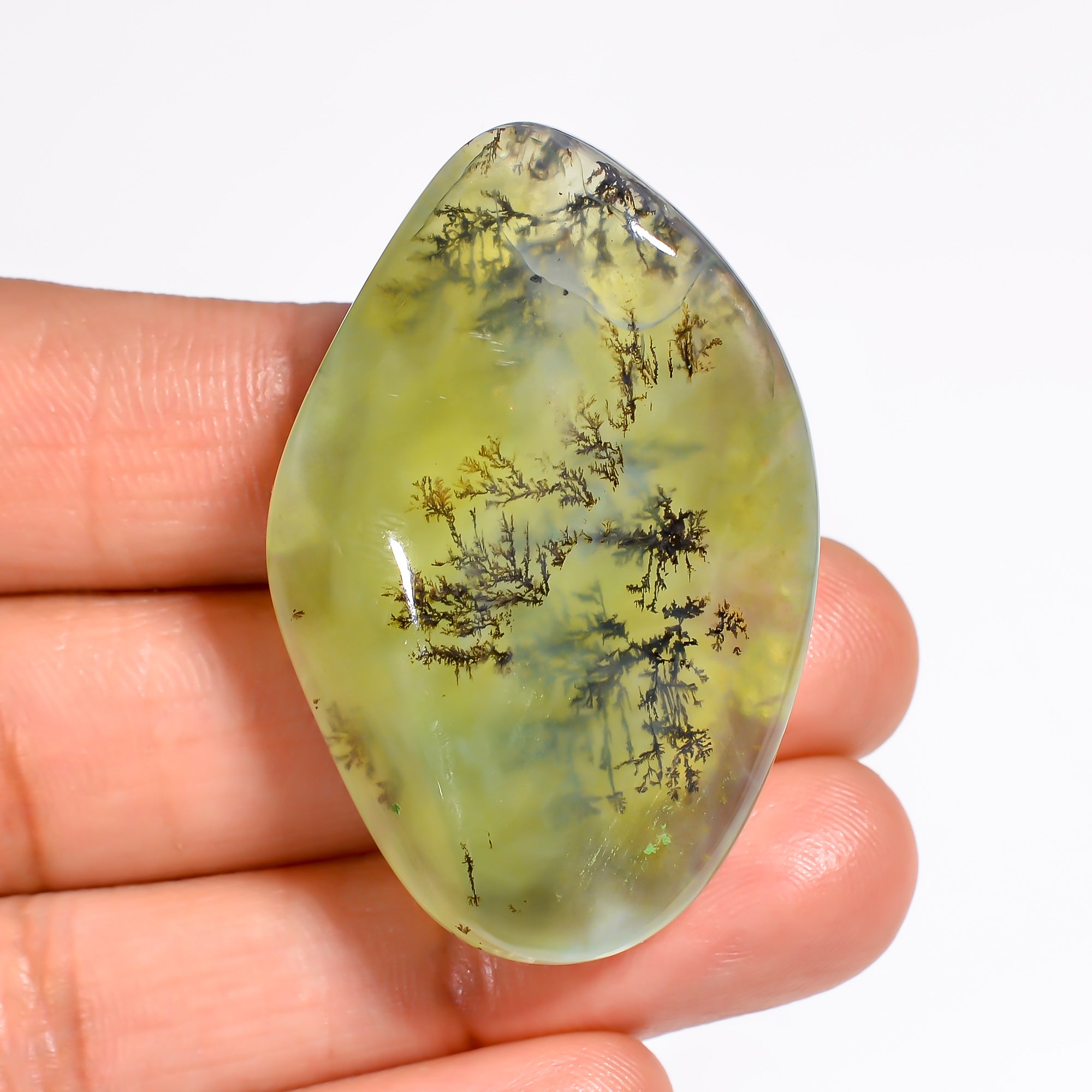 Peruvian Opal Fancy Shape Cabochon Loose Gemstone For Making Jewelry 64.5 Ct. 41X27X10 mm Y-9023