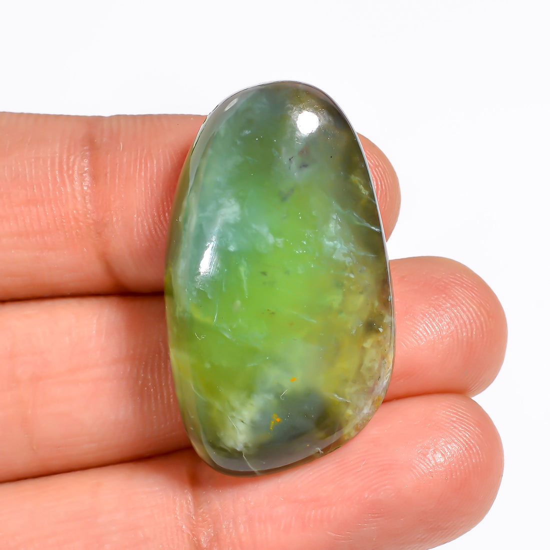 Peruvian Opal Fancy Shape Cabochon Loose Gemstone For Making Jewelry 25.5 Ct. 31X18X8 mm Y-9024