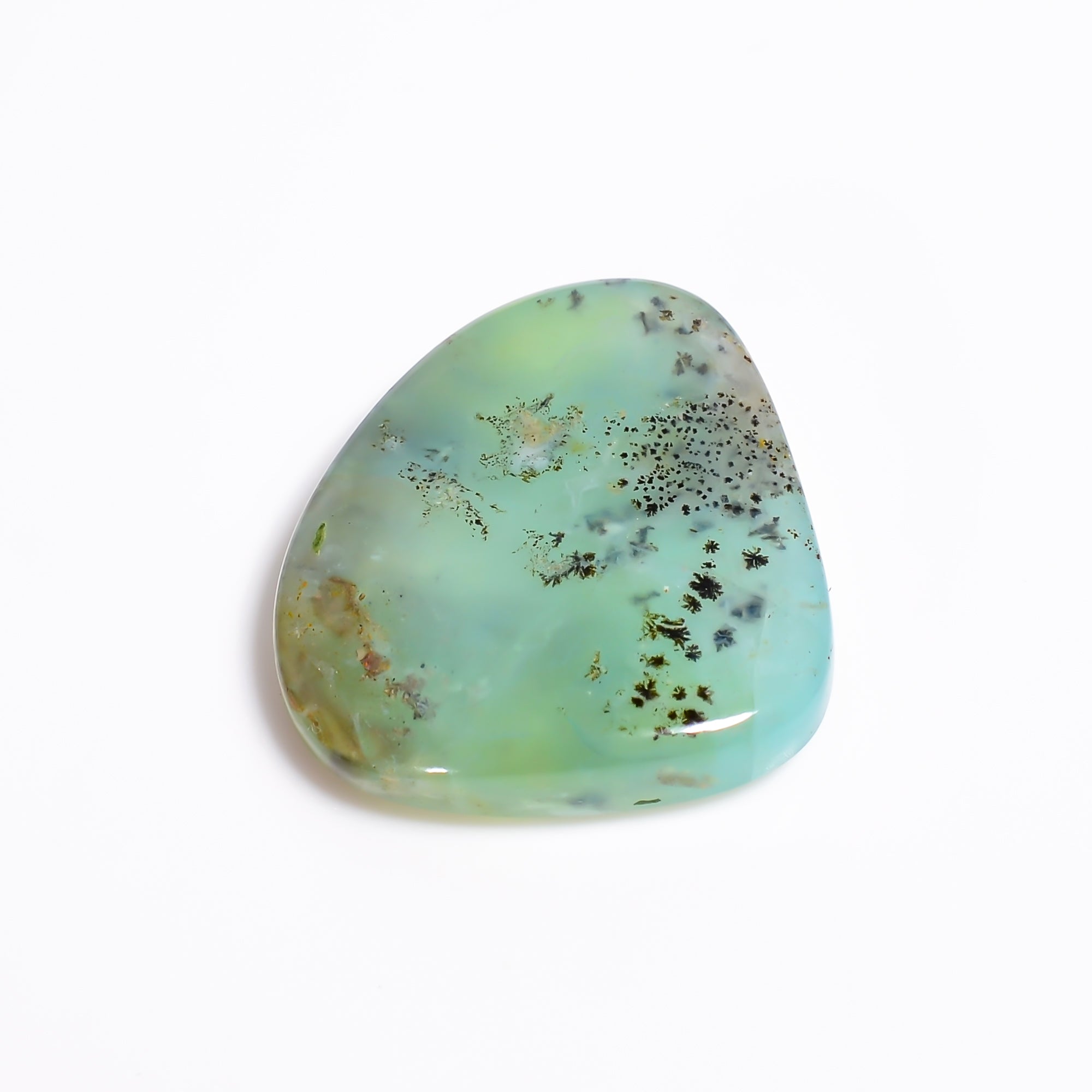 Peruvian Opal Fancy Shape Cabochon Loose Gemstone For Making Jewelry 17.5 Ct. 24X21X5 mm Y-9026