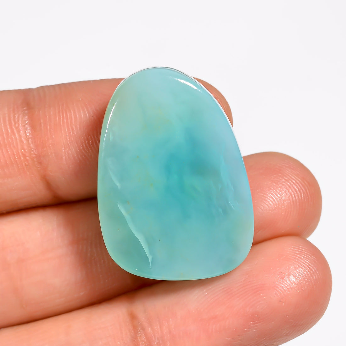 Peruvian Opal Fancy Shape Cabochon Loose Gemstone For Making Jewelry 18 Ct. 25X18X5 mm Y-9029