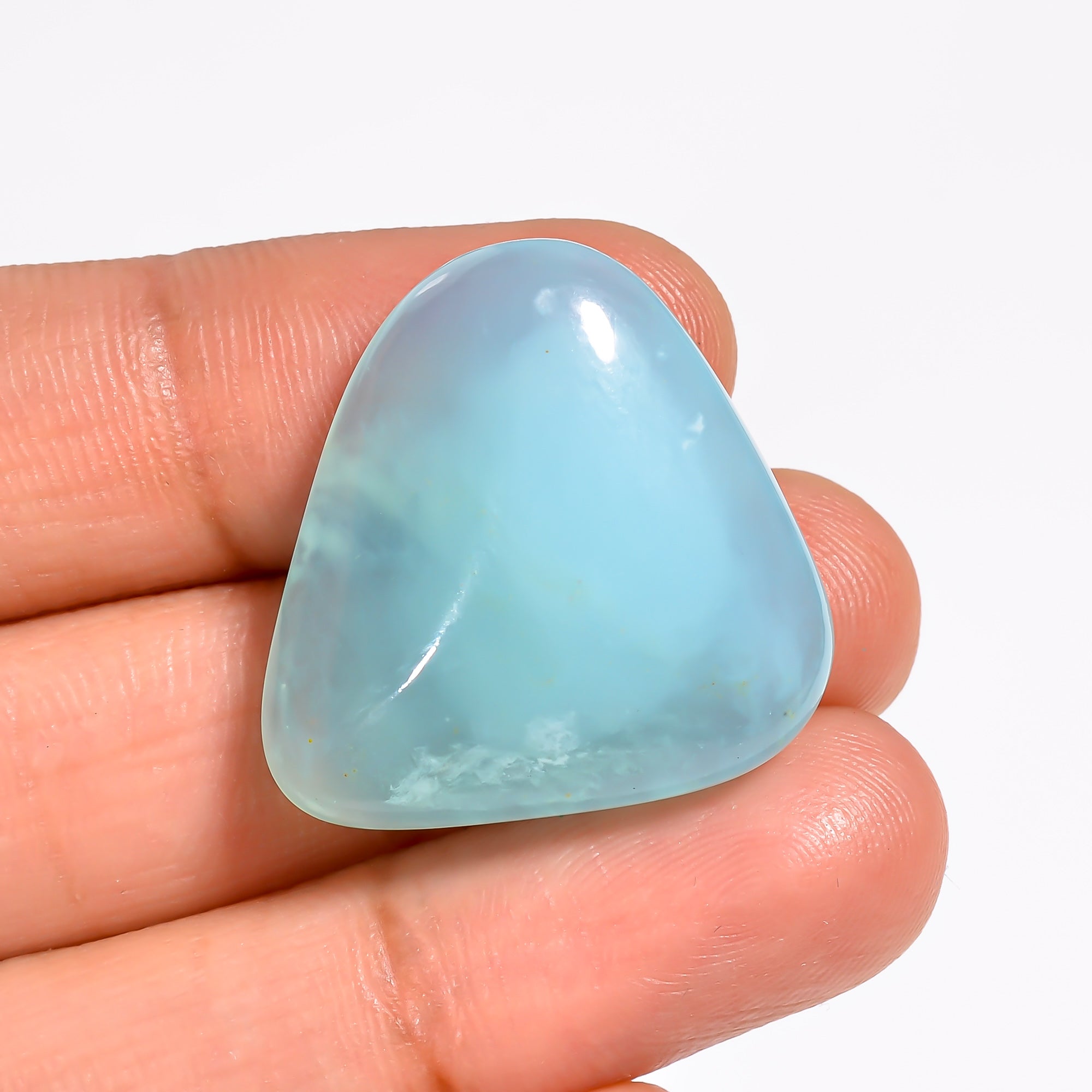 Peruvian Opal Fancy Shape Cabochon Loose Gemstone For Making Jewelry 29 Ct. 26X23X8 mm Y-9032
