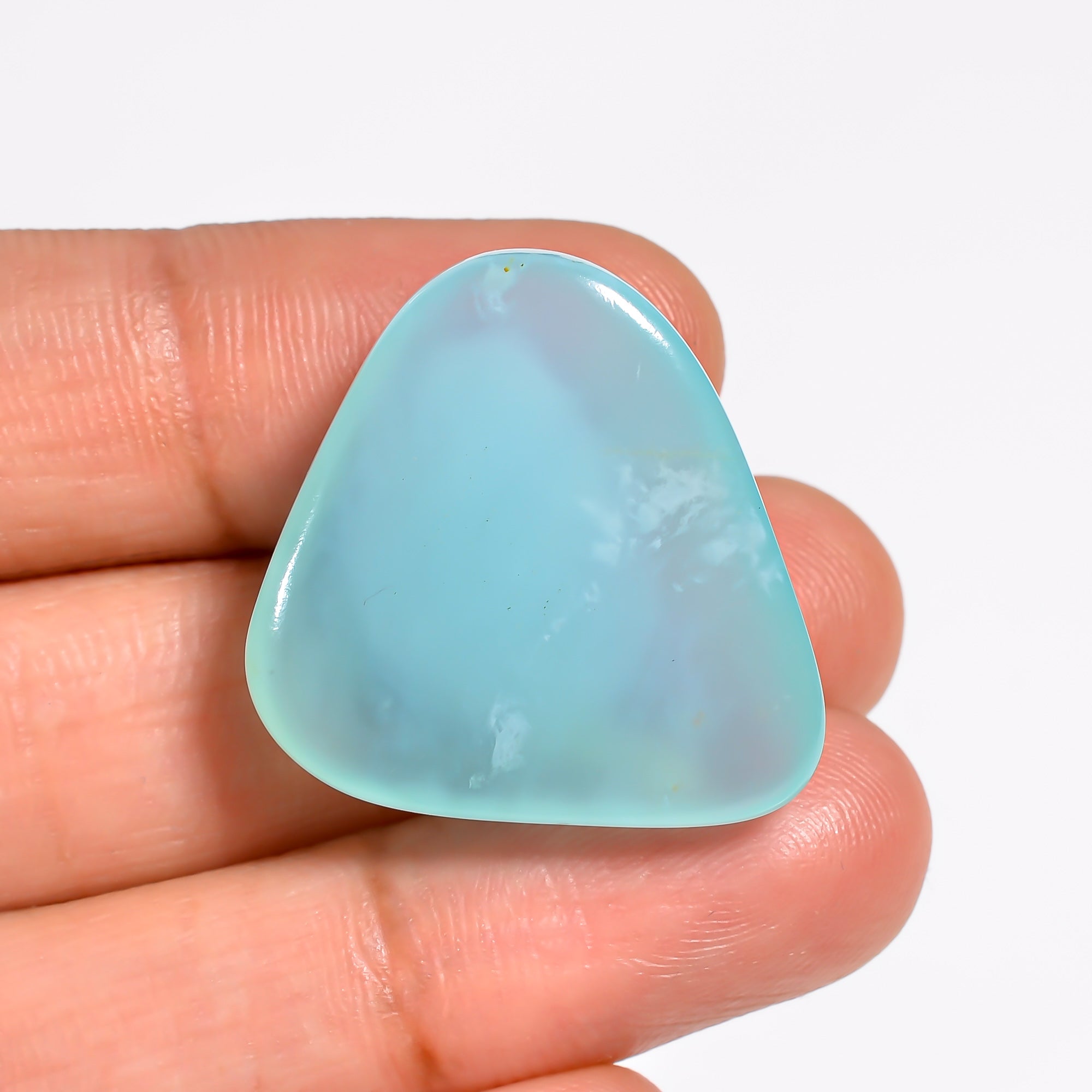 Peruvian Opal Fancy Shape Cabochon Loose Gemstone For Making Jewelry 29 Ct. 26X23X8 mm Y-9032
