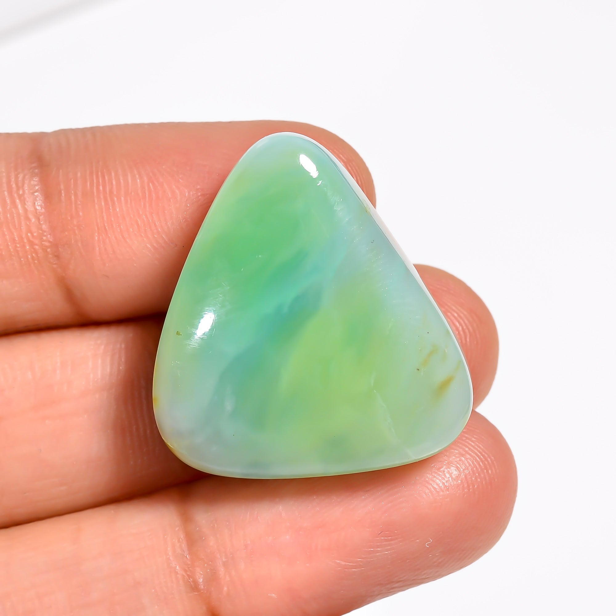 Peruvian Opal Fancy Shape Cabochon Loose Gemstone For Making Jewelry 28.5 Ct. 24X22X8 mm Y-9033