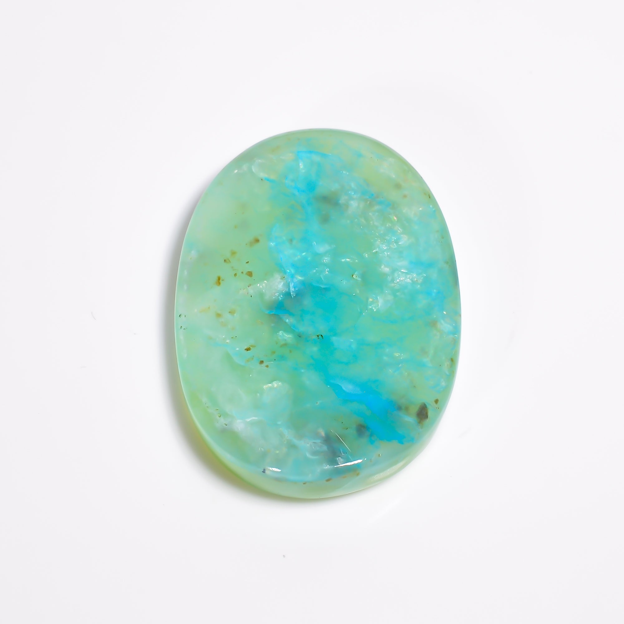 Peruvian Opal Oval Shape Cabochon Loose Gemstone For Making Jewelry 57.5 Ct. 40X28X7 mm Y-9036