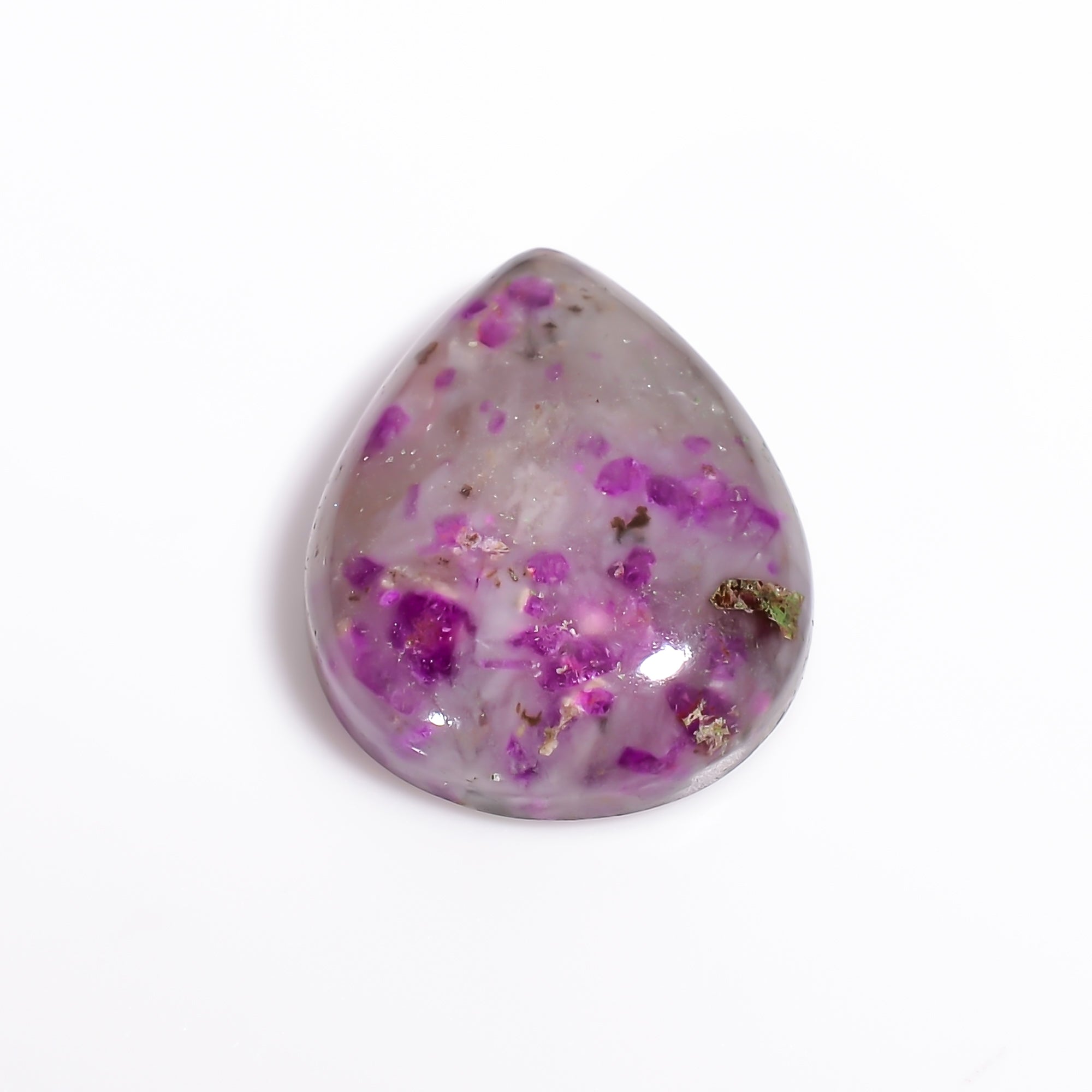 Sugilite Pear Shape Cabochon Loose Gemstone For Making Jewelry 10.5 Ct. 17X114X5 mm Y-9093