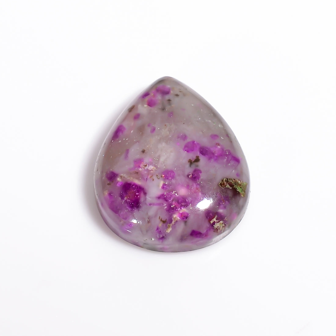 Sugilite Pear Shape Cabochon Loose Gemstone For Making Jewelry 10.5 Ct. 17X114X5 mm Y-9093